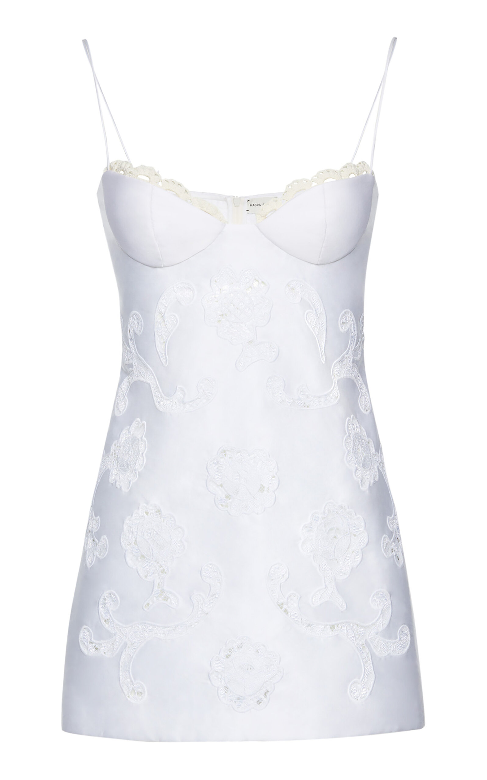 Magda Butrym Bustier Cotton Mini Dress - White