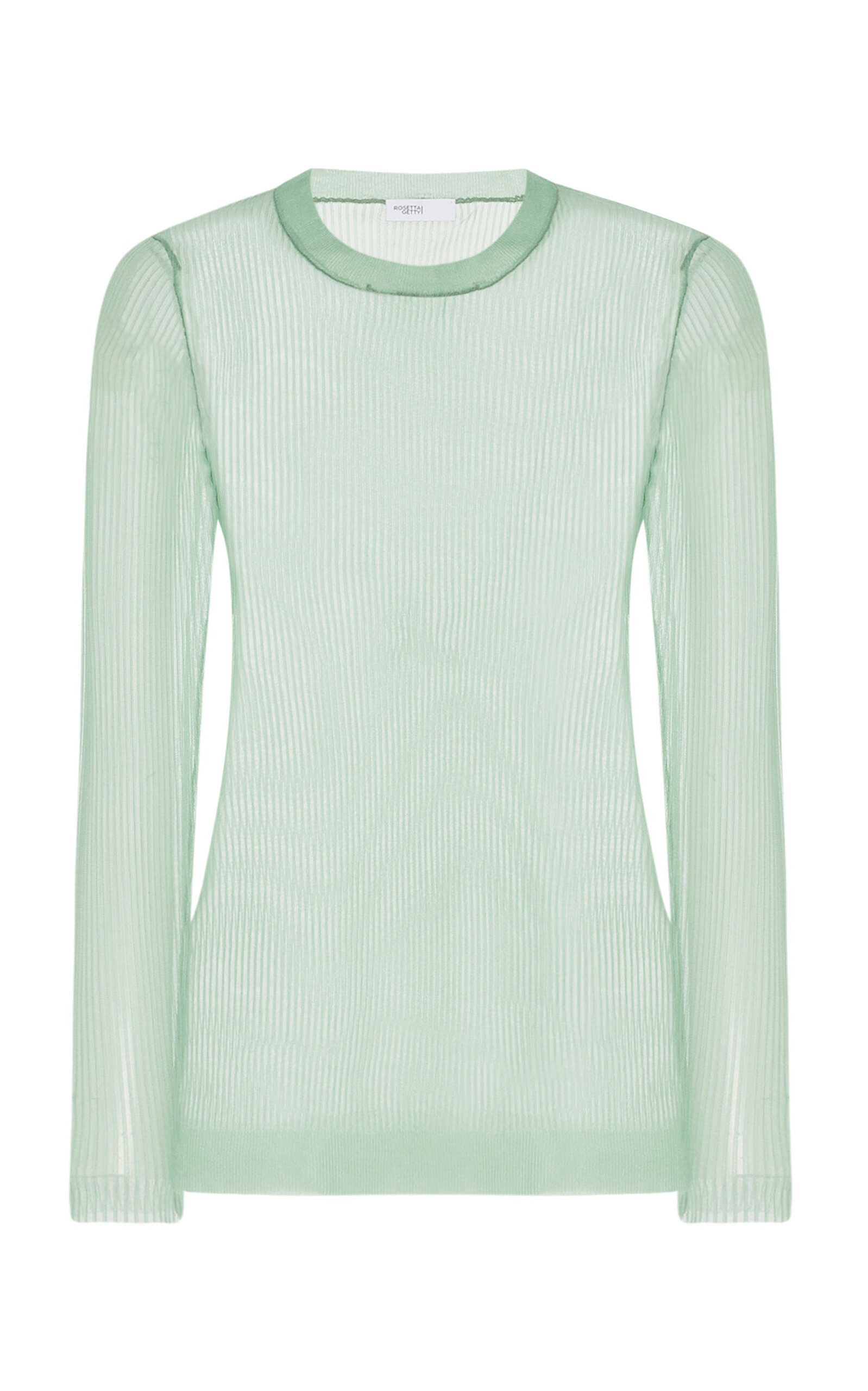 Rosetta Getty Ribbed Top In Green