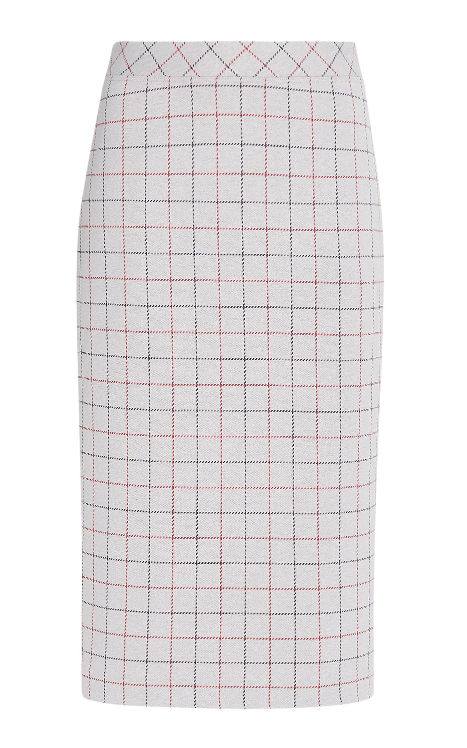Rosetta Getty Checked Pencil Skirt In Multi