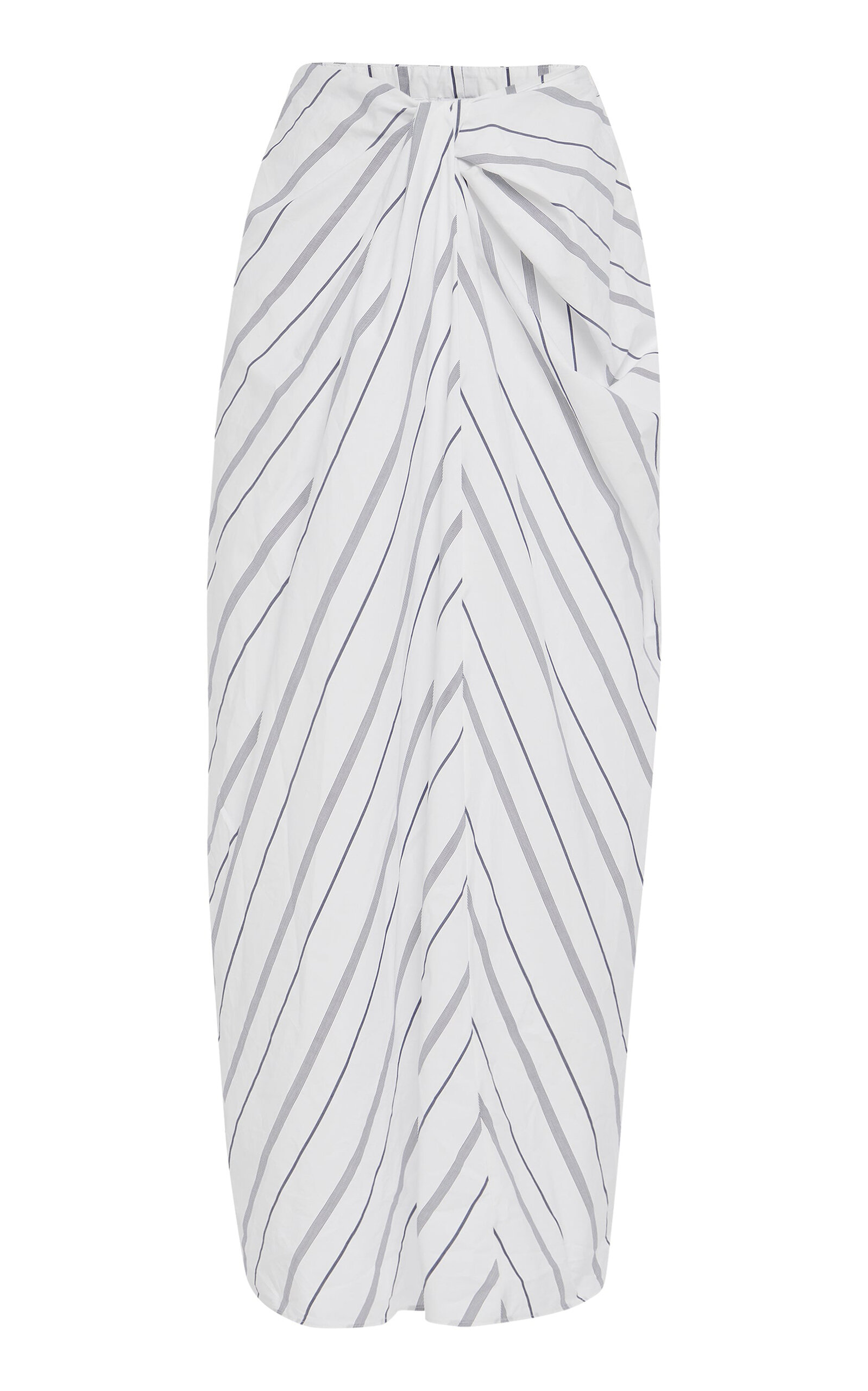 Rosetta Getty Striped Cotton Skirt