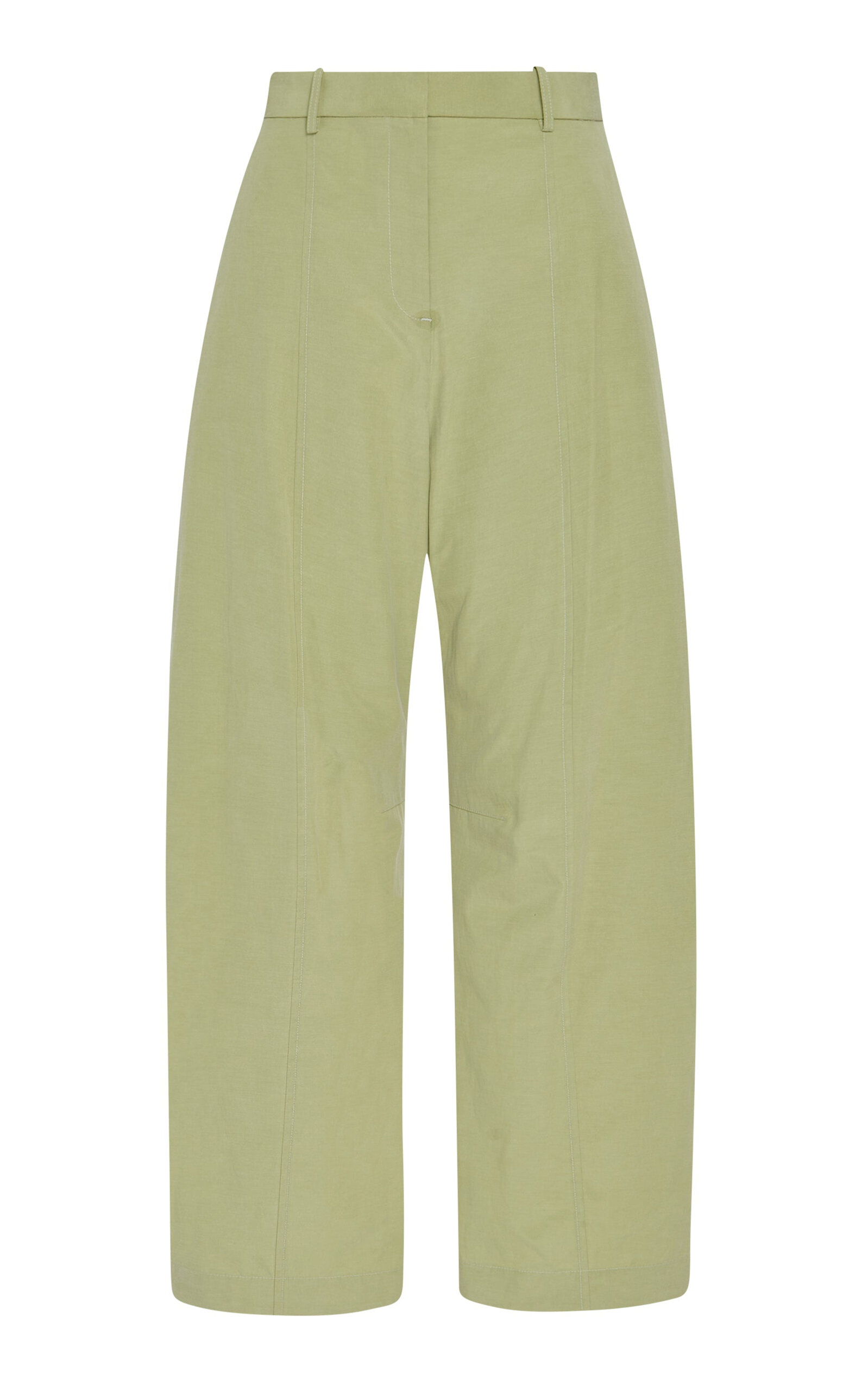 Rosetta Getty Poplin Tapered Pants In Green