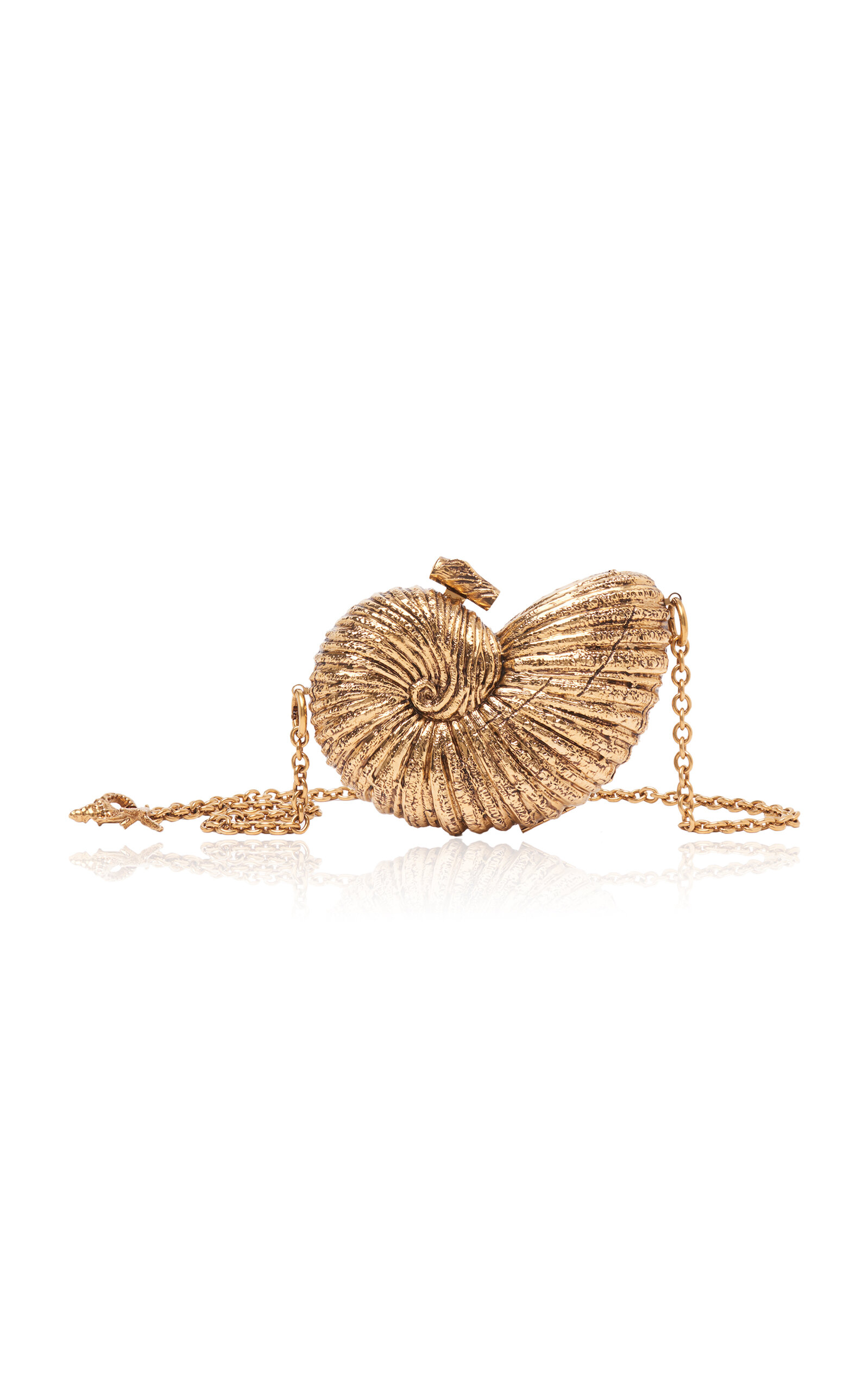 Chloé Sea Treasures Metal Shell Clutch - Gold - OS