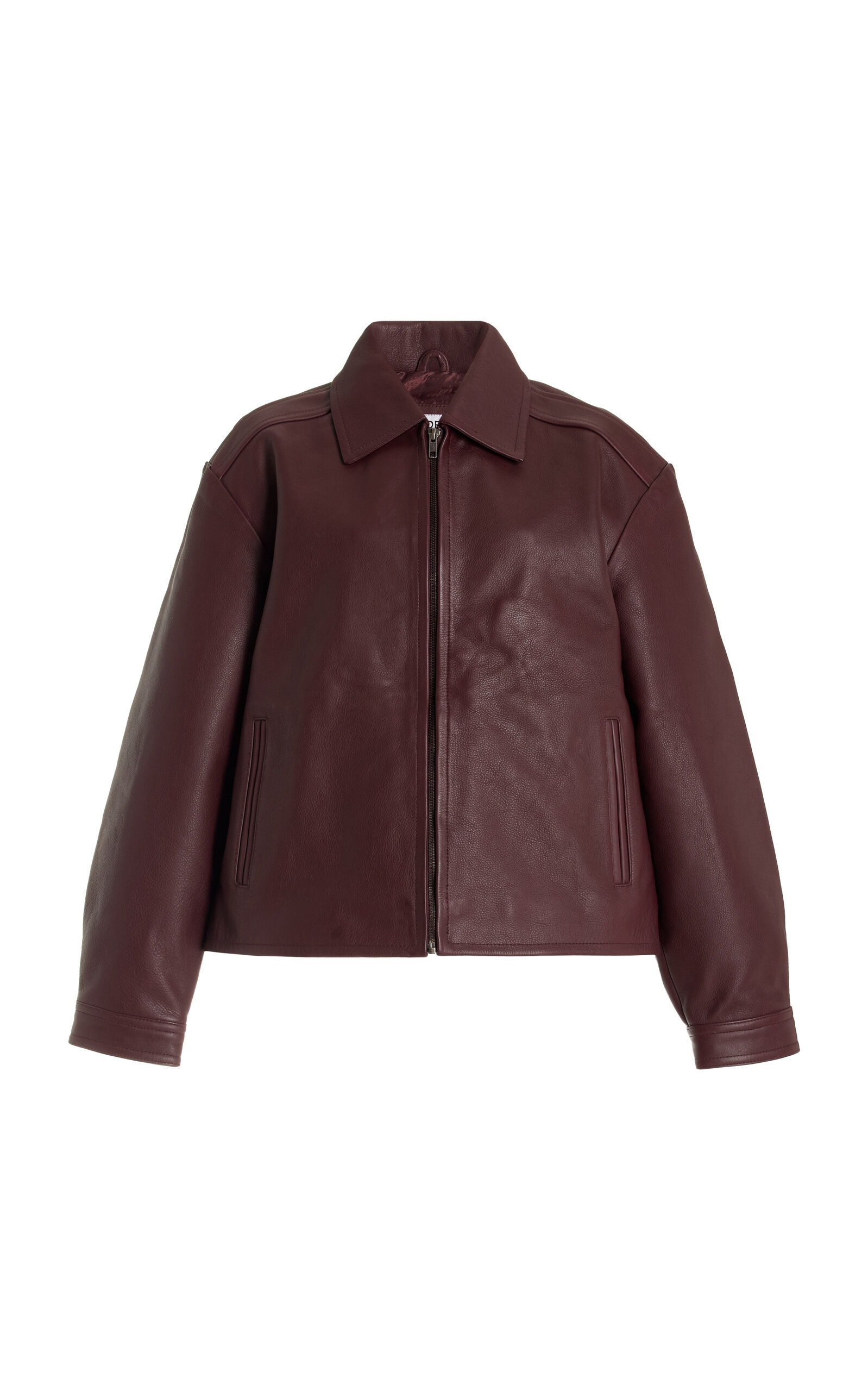 Worn Vintage Exclusive Rio Leather Jacket - Burgundy