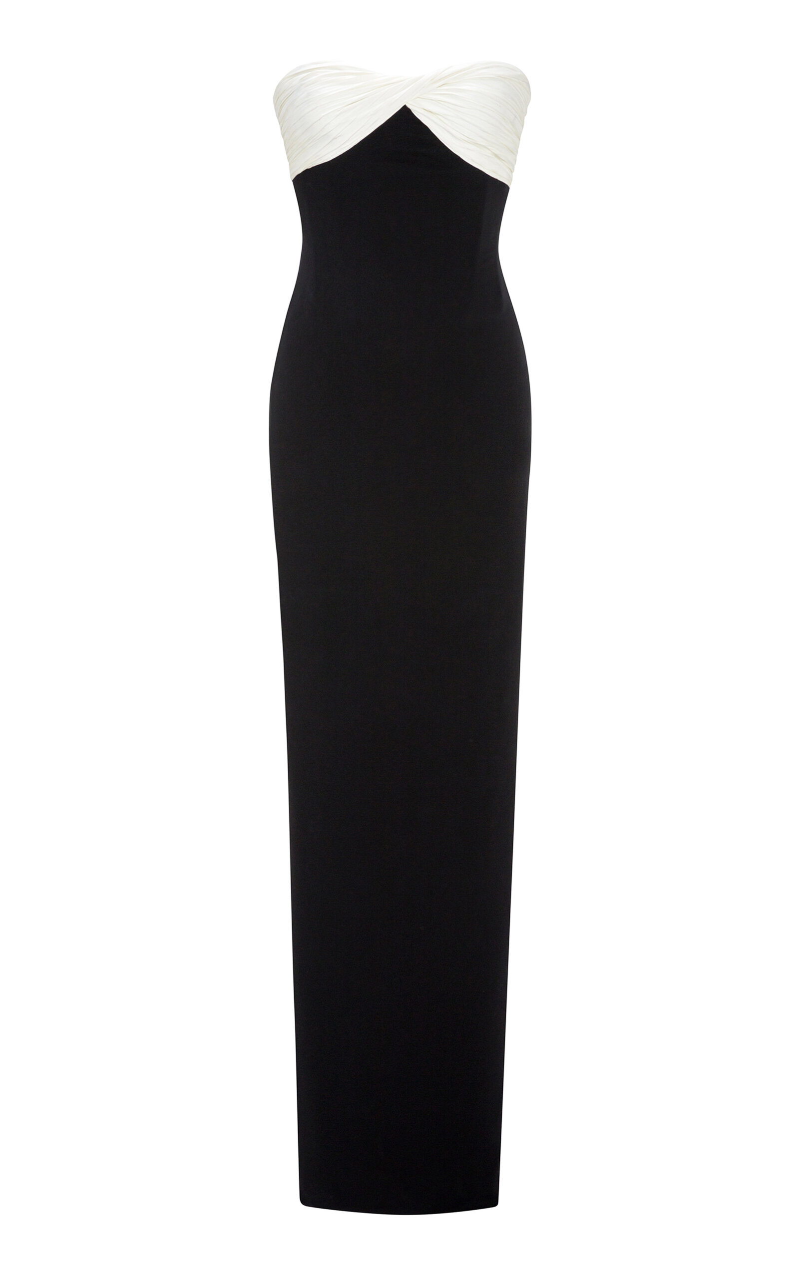 Twist-Detail Silk-Crepe Gown