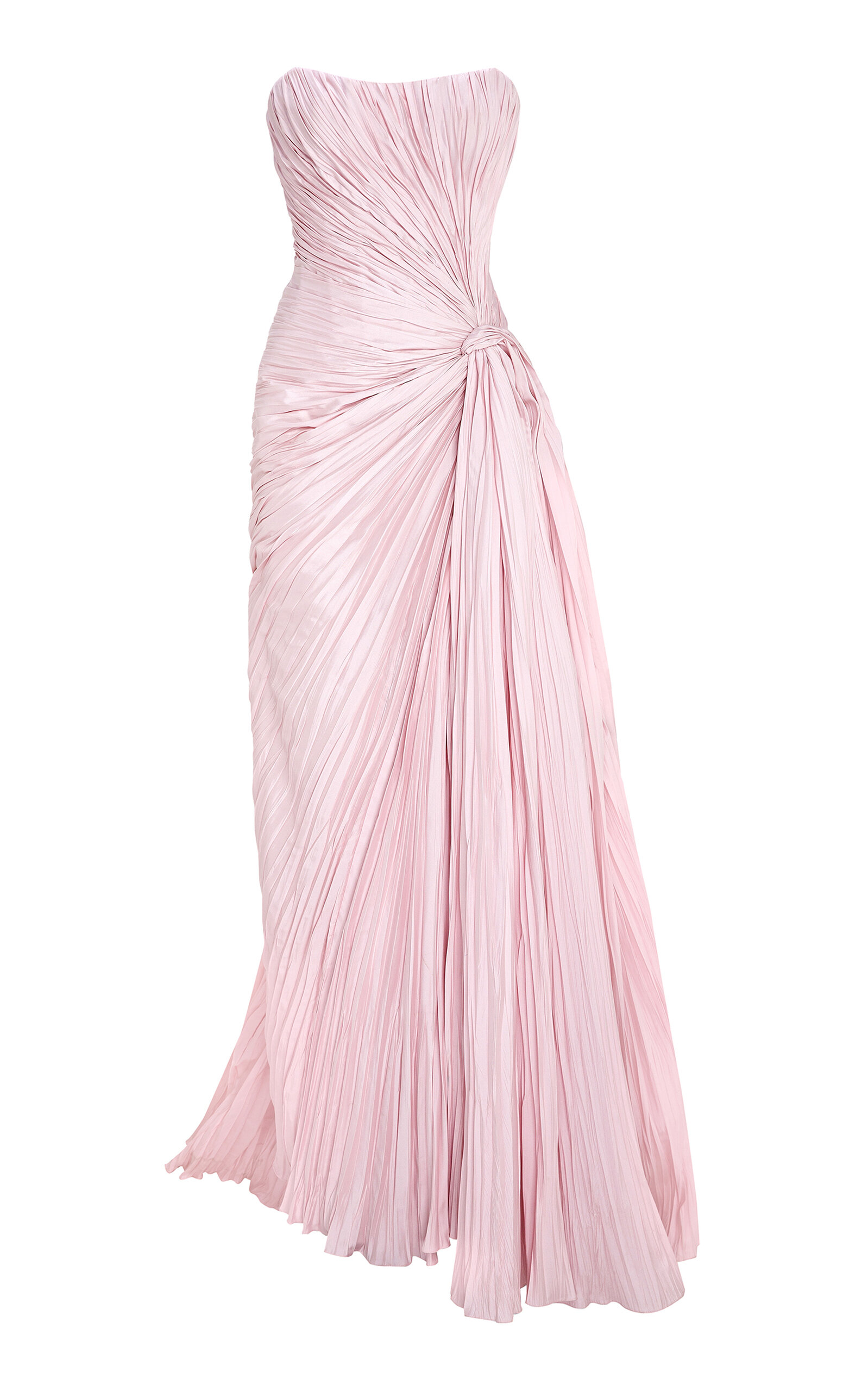 Hand-Pleated Silk Gown