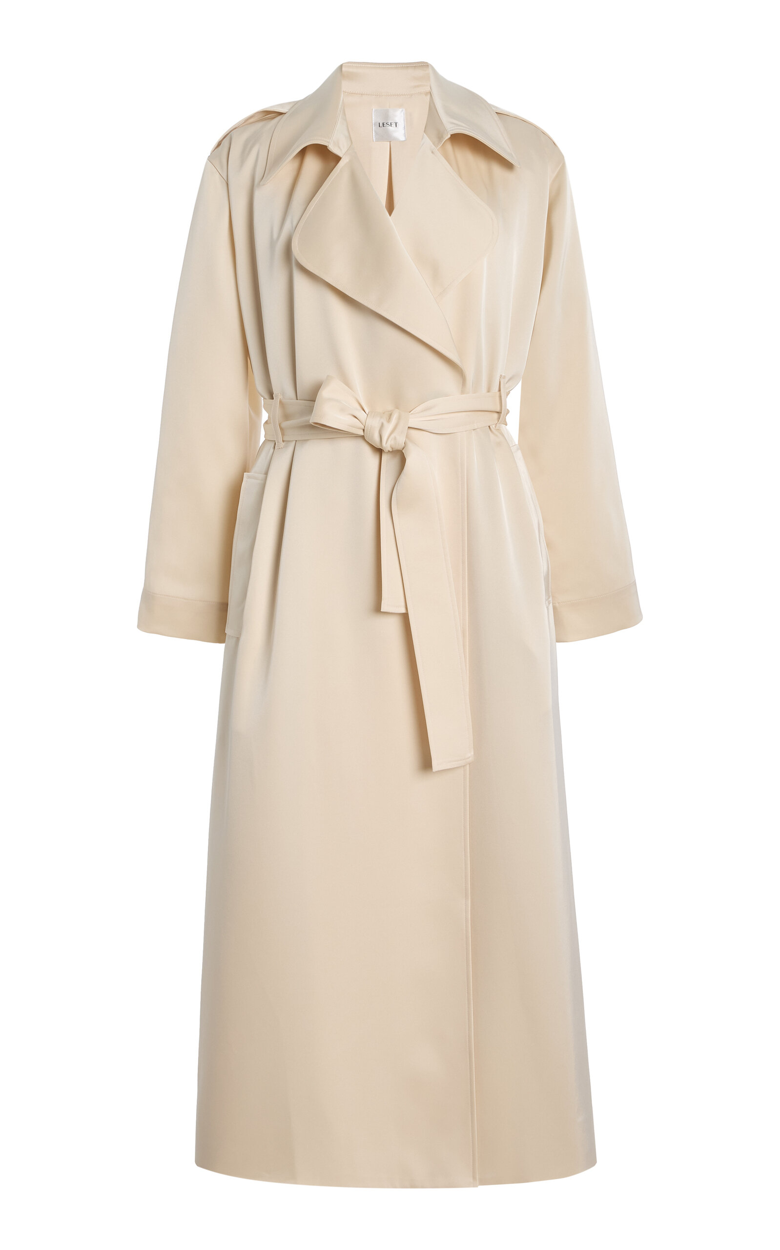 Barb Satin Trench Coat