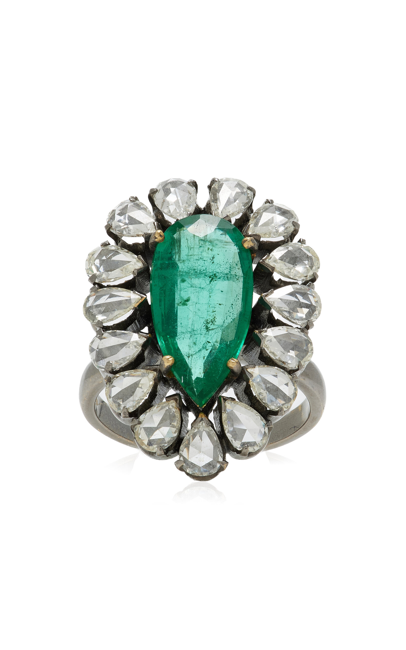 Amrapali One-of-a-kind Jaipur Emerald Ring In Green