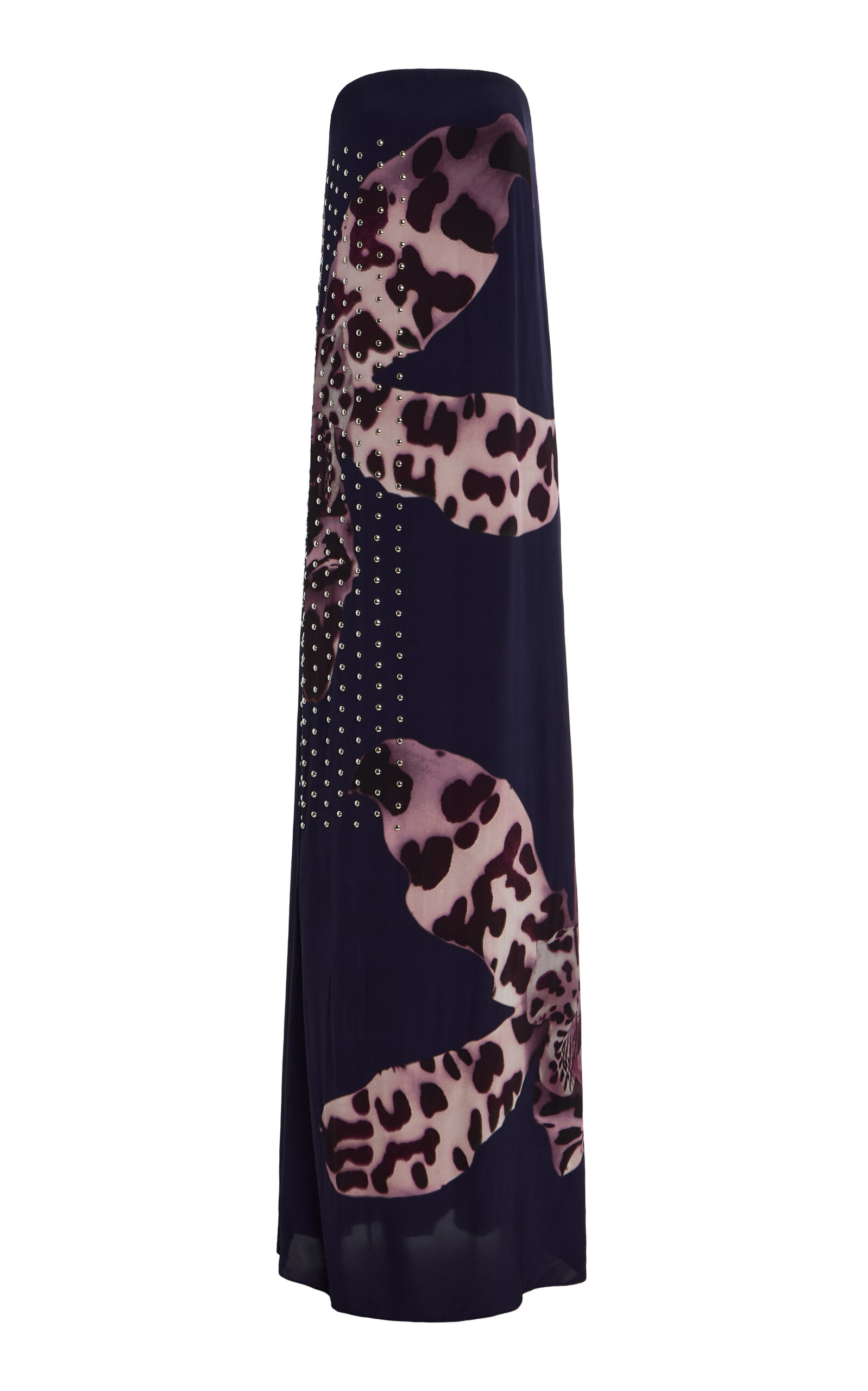 Dries Van Noten Doja Frangipani Studded Dress - Navy