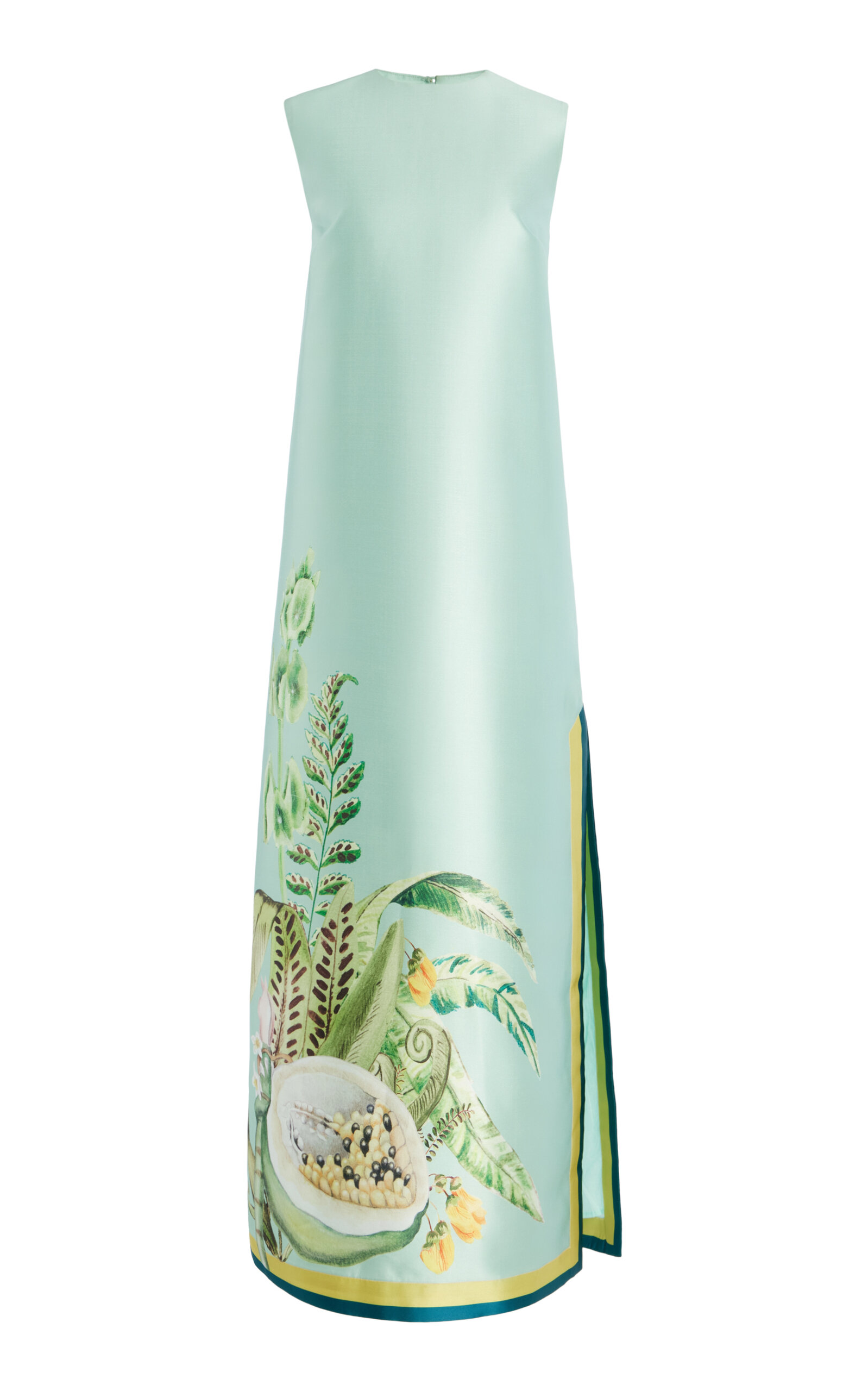 ALEMAIS Anita Satin Crepe Midi Dress - Green