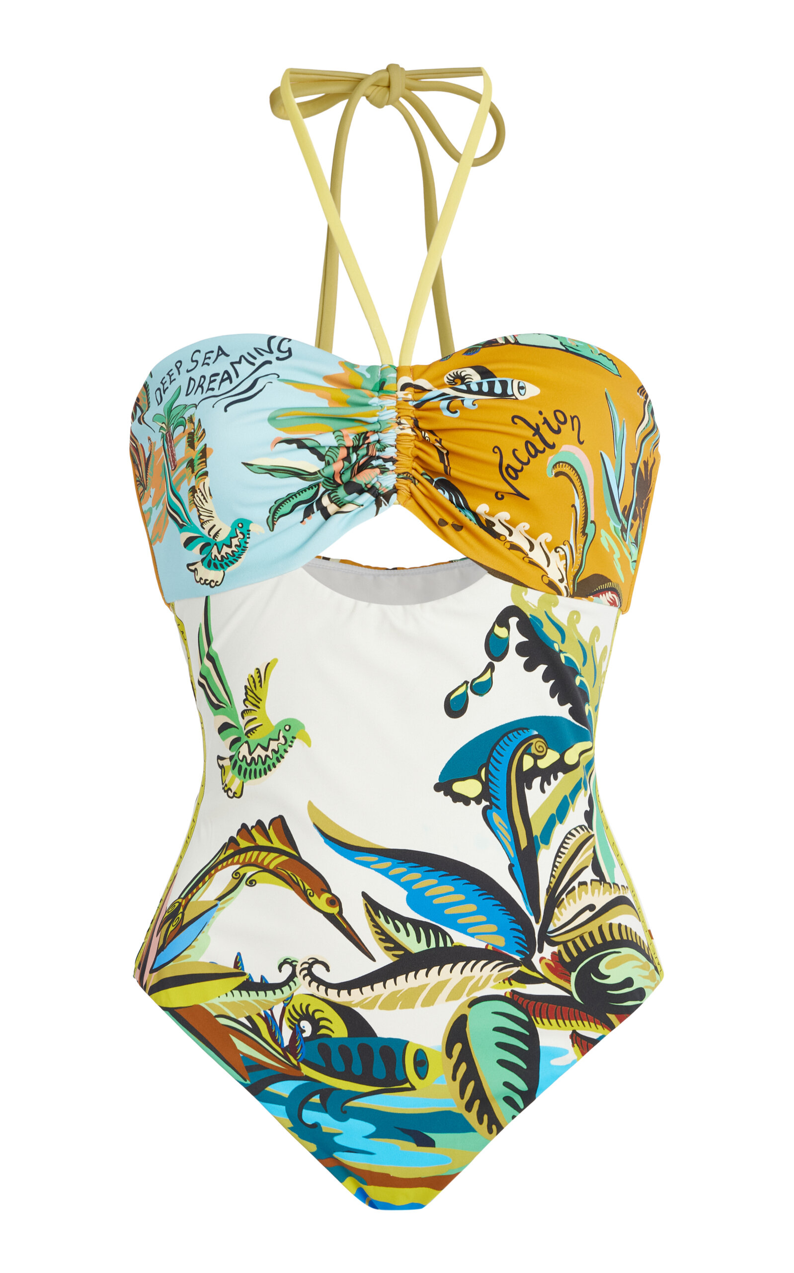 ALEMAIS Day Dream Ruched One-Piece Swimsuit - Multi - XS