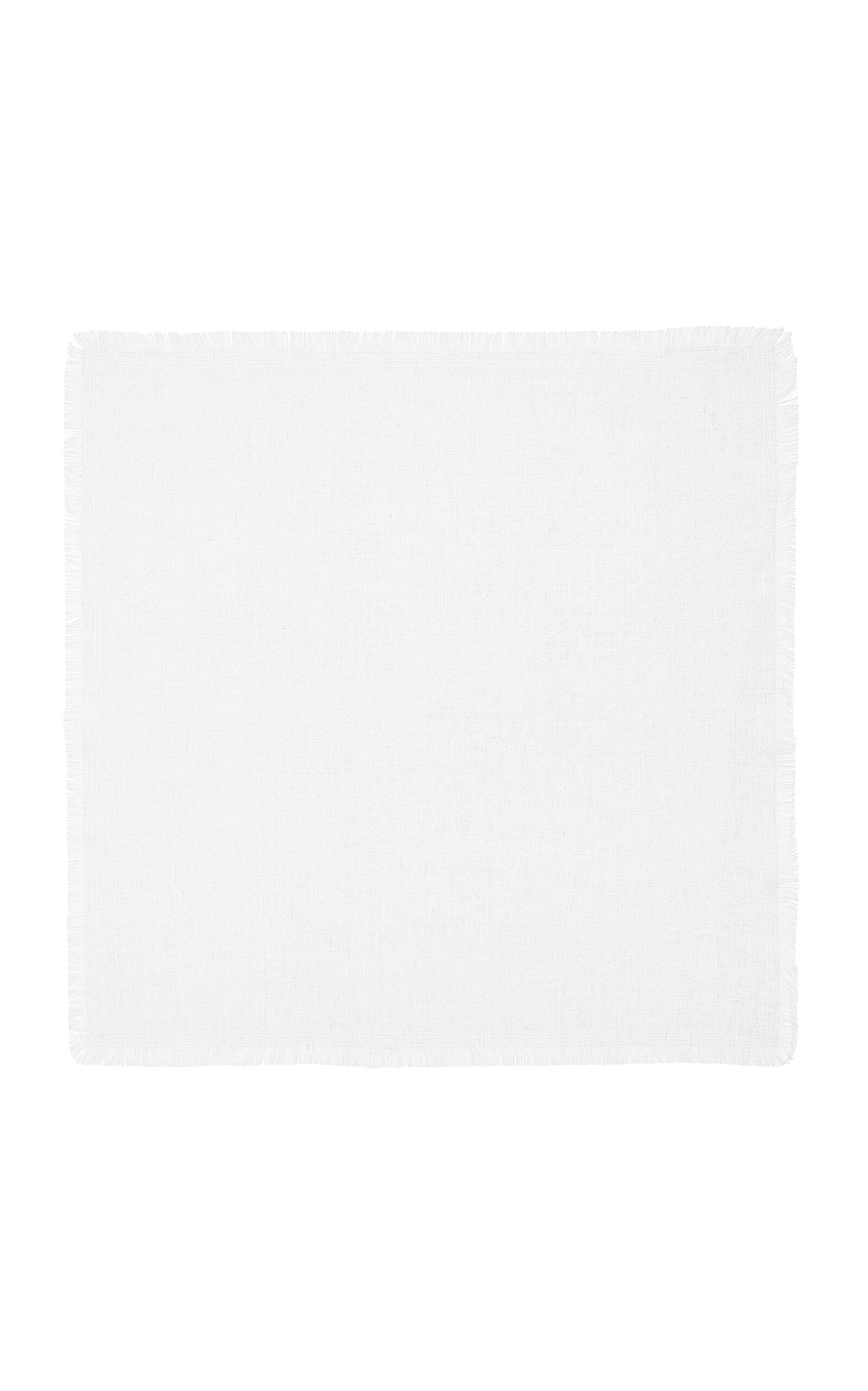 Jenni Kayne Frayed Linen Napkin - White