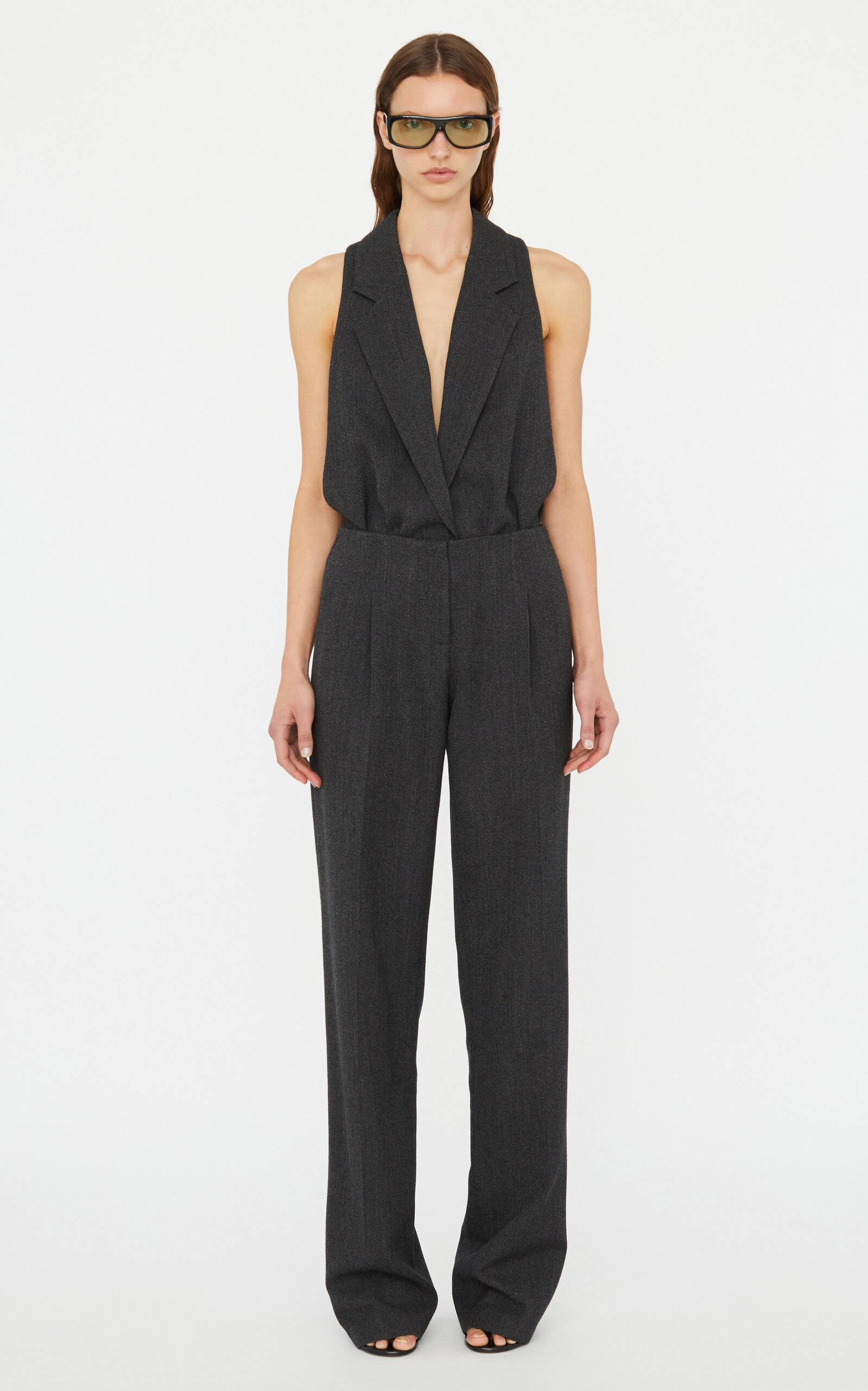 Christopher Esber Facile Tailored Twill Bodysuit - Black