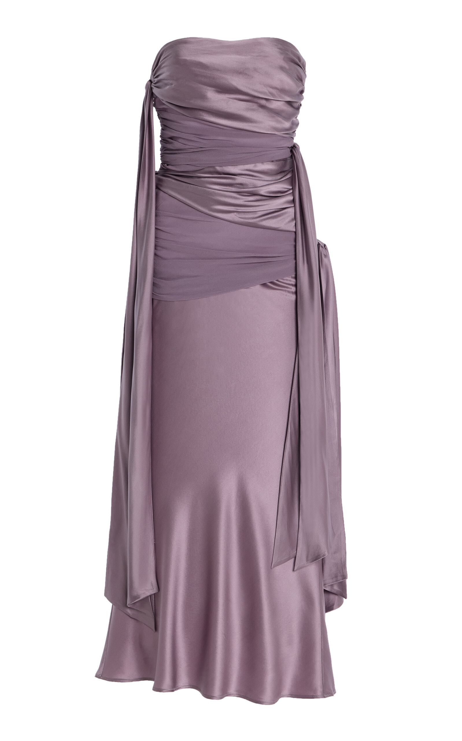 Christopher Esber Knotted Silk Midi Dress