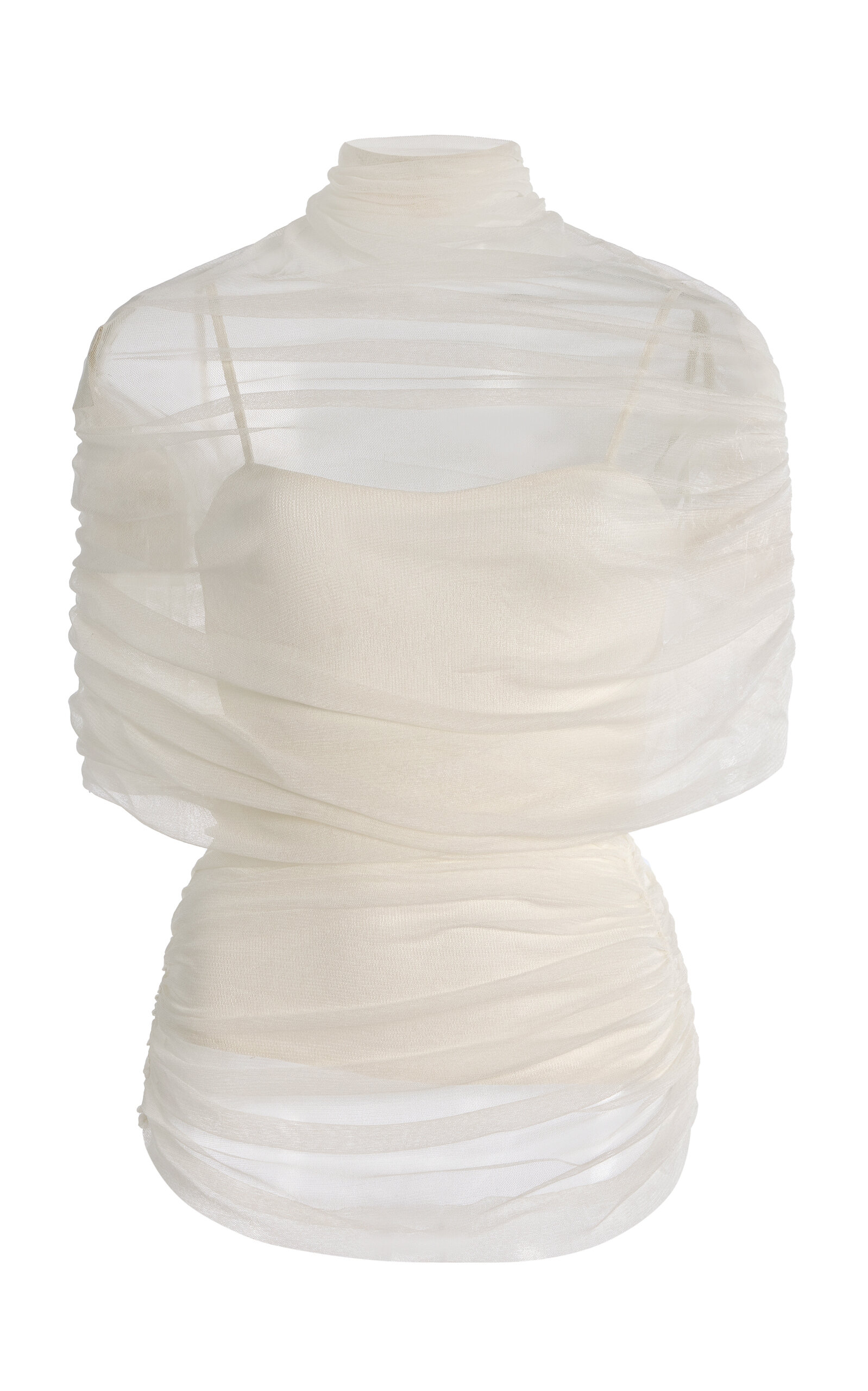 Christopher Esber Chisto Sheer Silk Top - White