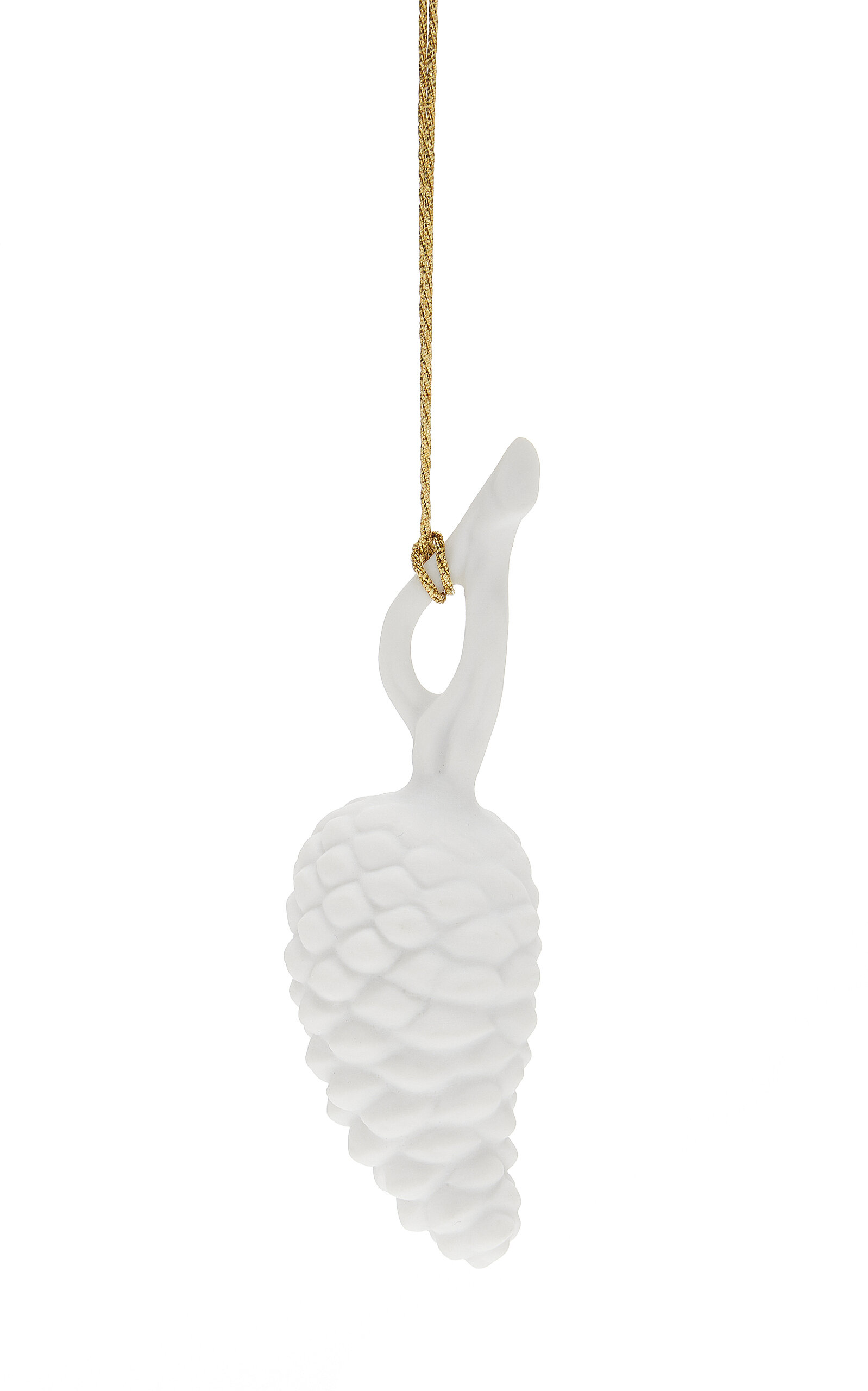 Augarten Wien Porcelain Pine Cone Ornament In Nude