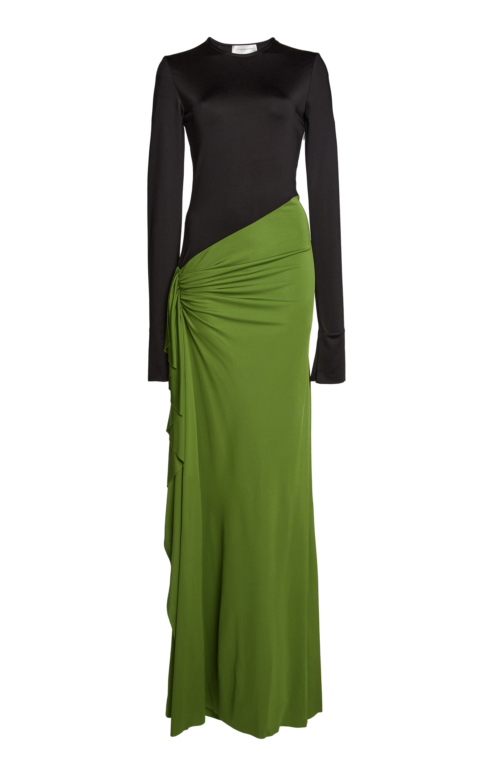 Victoria Beckham Ruched Jersey Gown - Multi