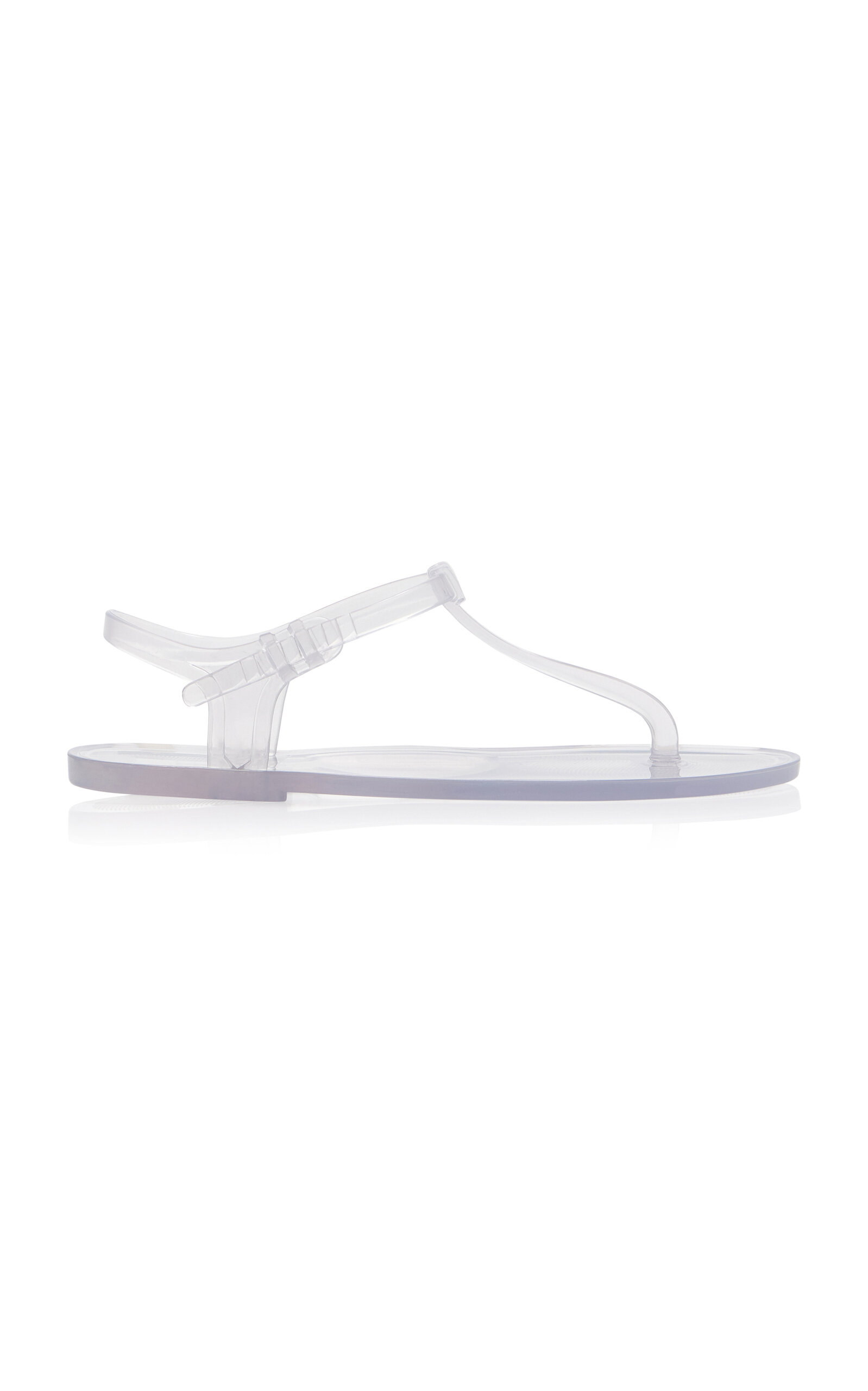 Christopher Esber Transparent Billi T-bar Flat Sandals In Clear