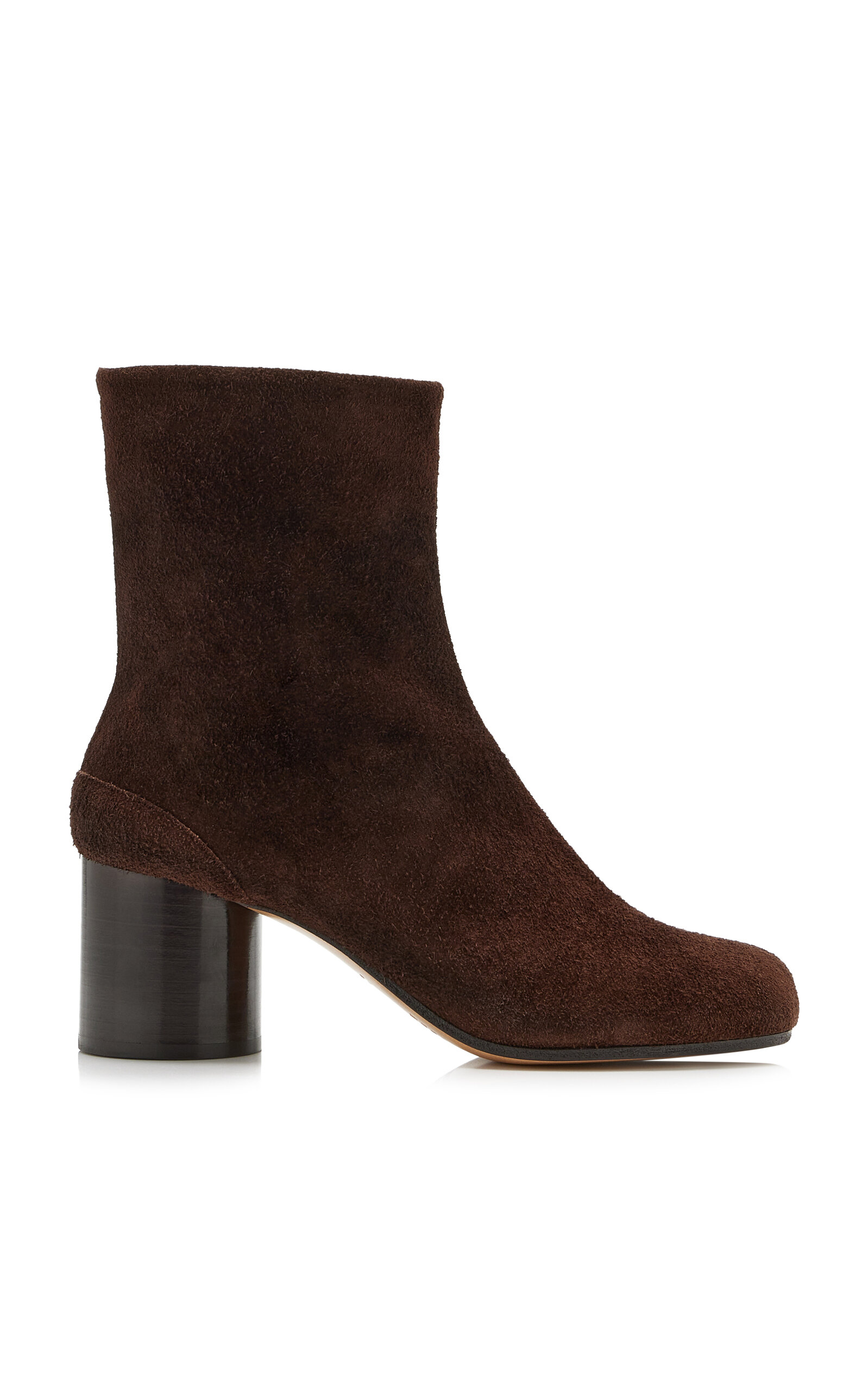 Maison Margiela 80mm Tabi Suede Ankle Boots