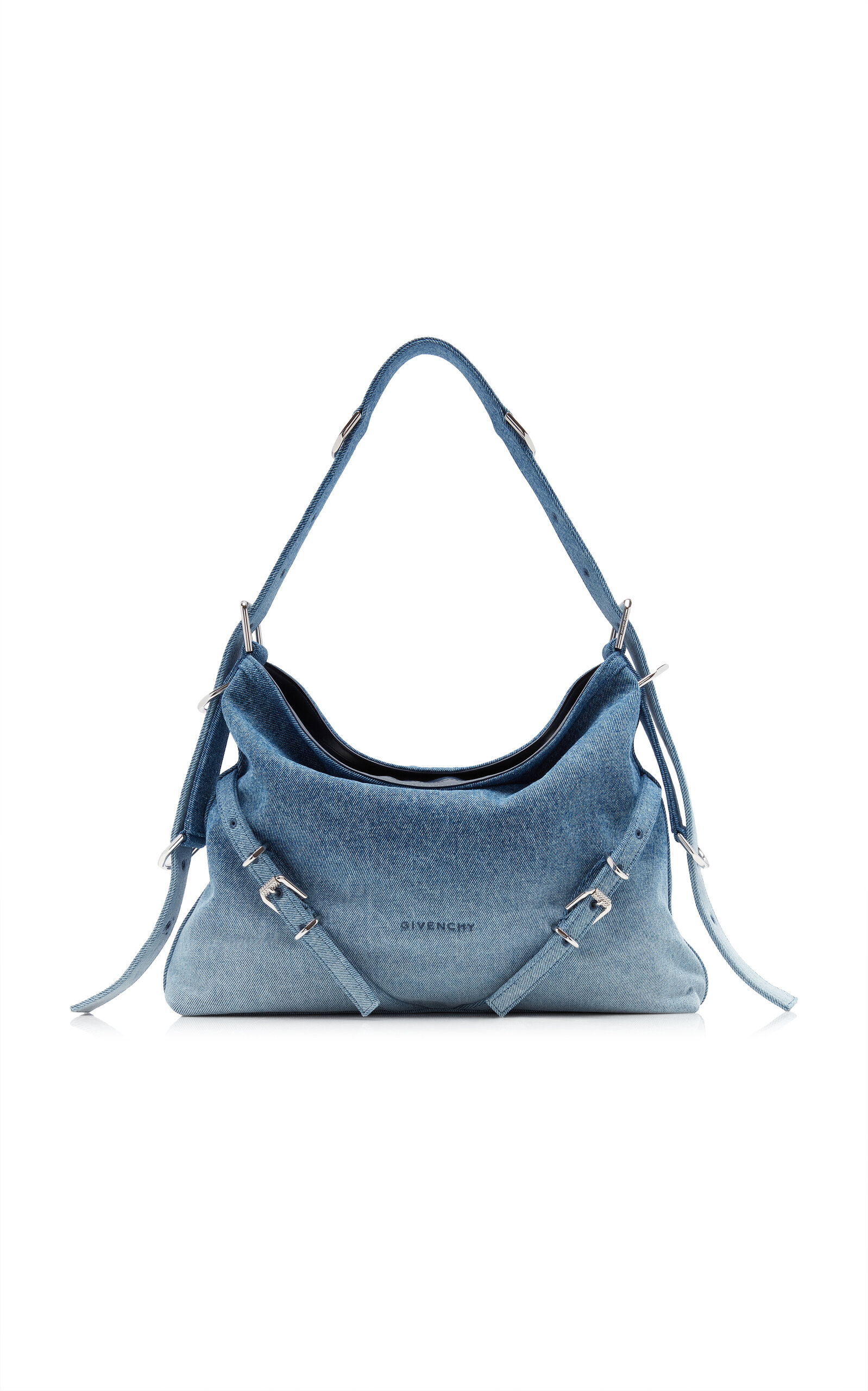 Givenchy Voyou Medium Denim Bag - Medium Wash - OS