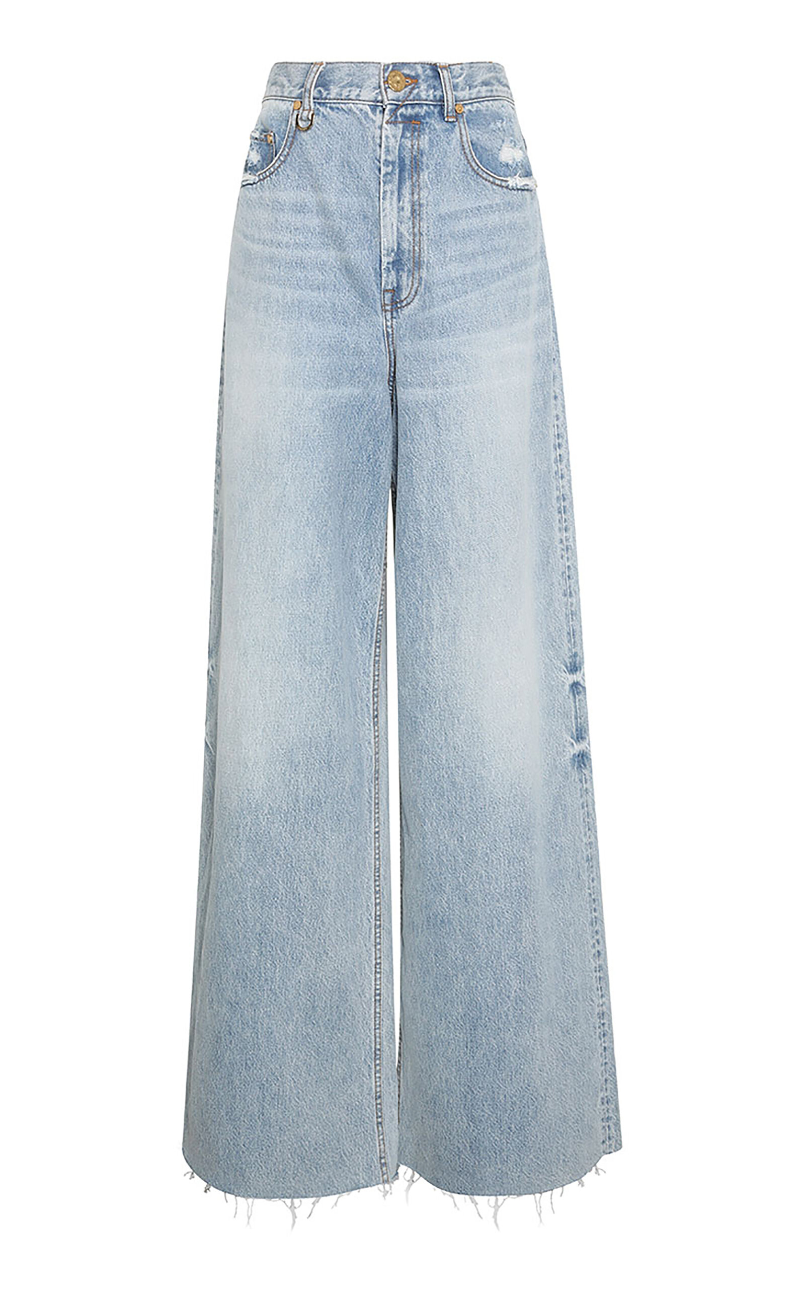 Zimmermann Illuminate Rigid High-Rise Wide-Leg Jeans - Blue