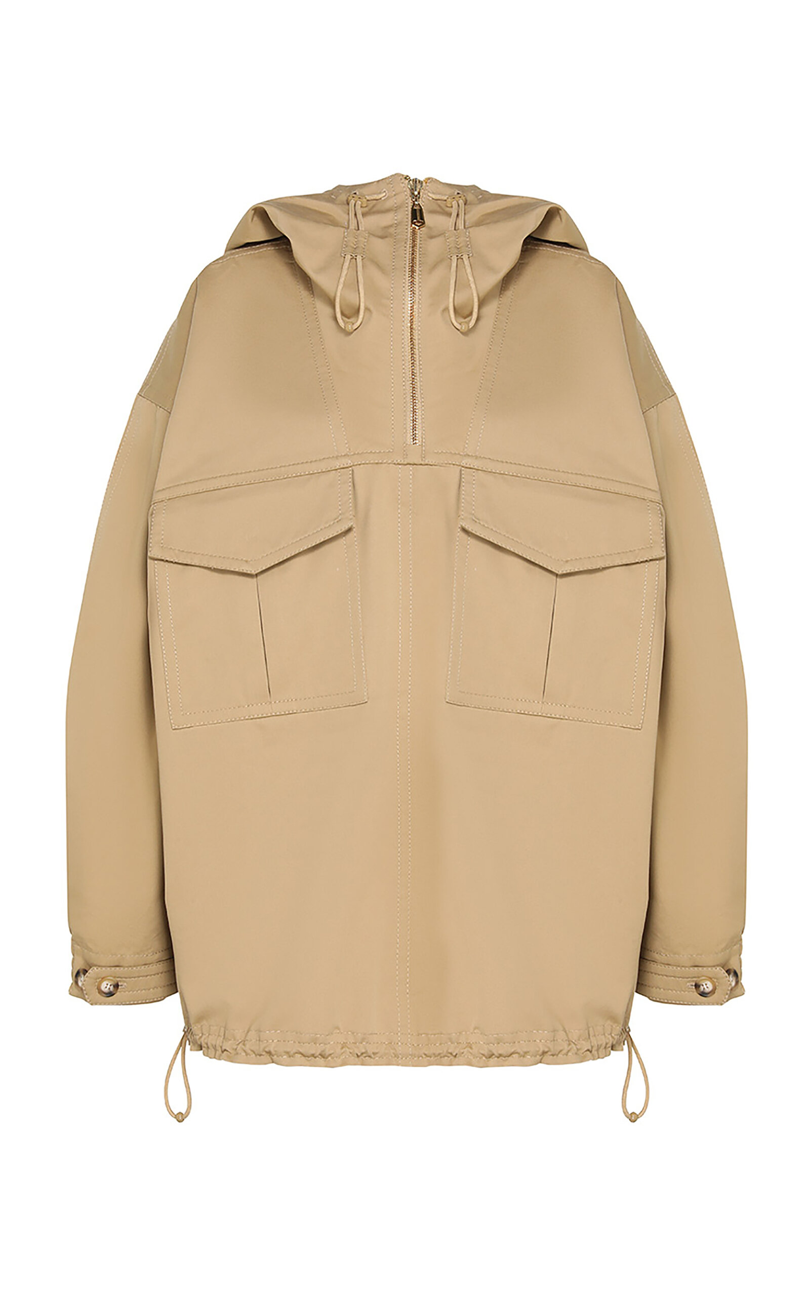 Zimmermann Illuminate Cotton Cargo Anorak - Neutral