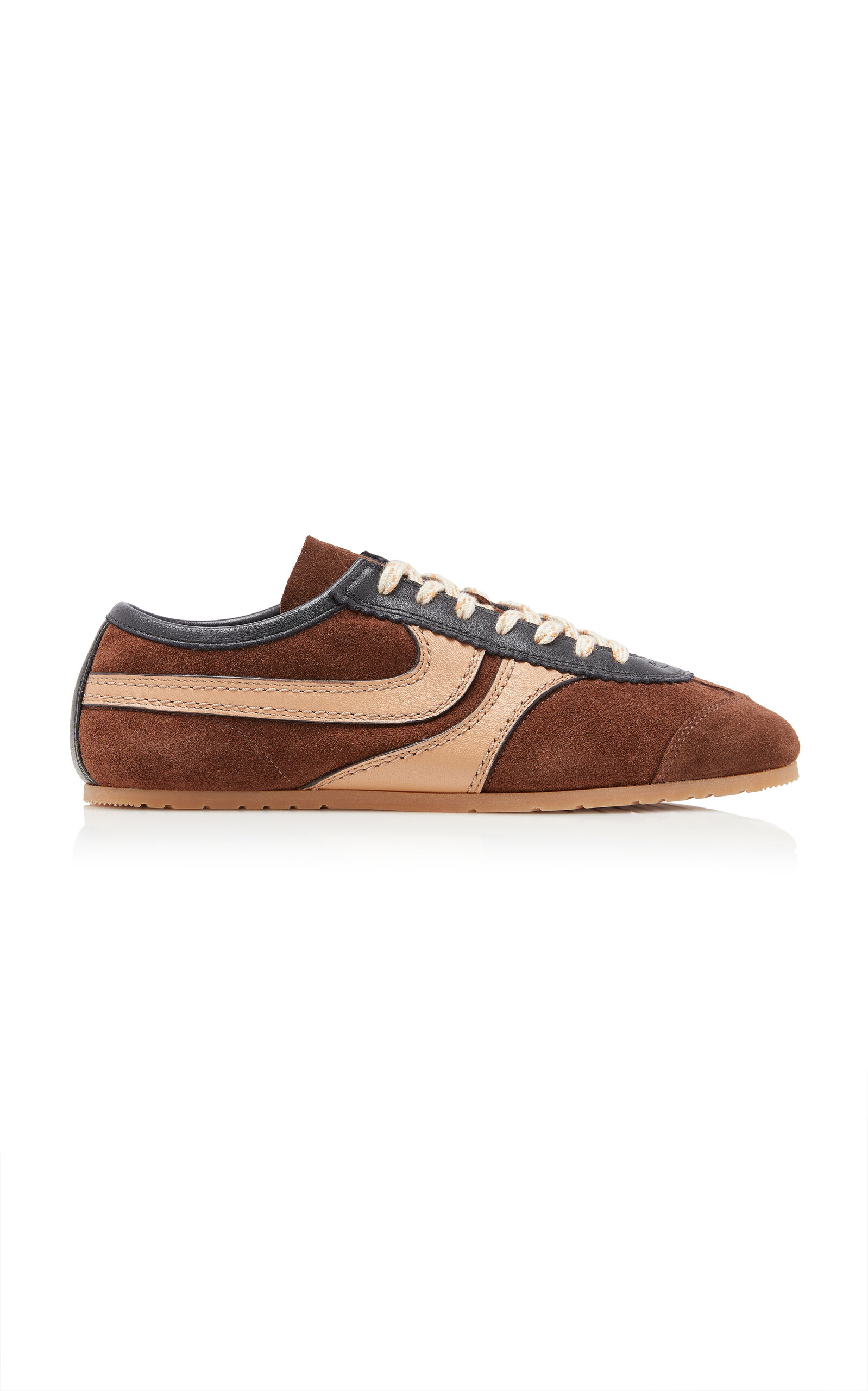 Shop Dries Van Noten Dustin Suede Sneakers In Brown