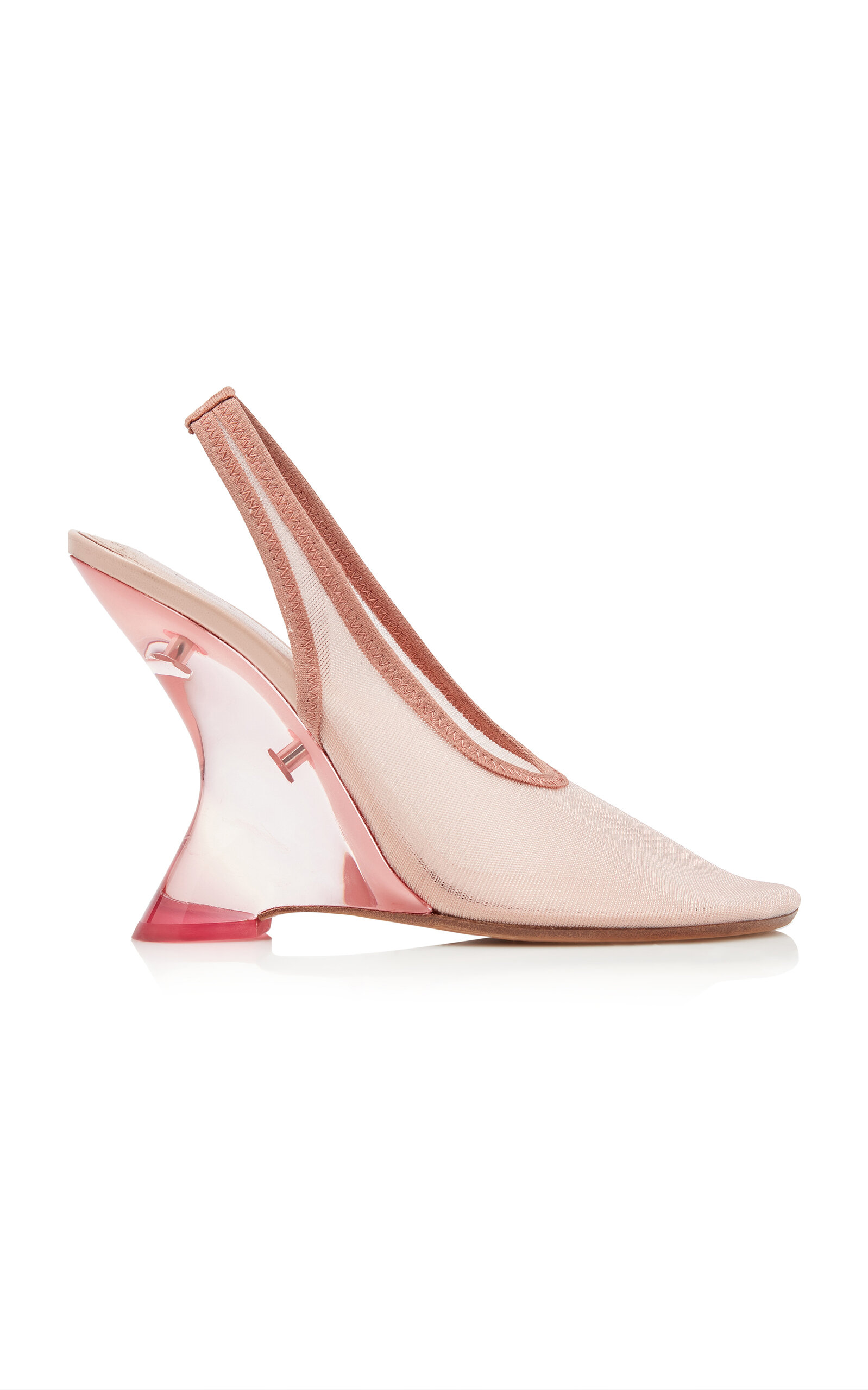 Mesh Slingback Pumps