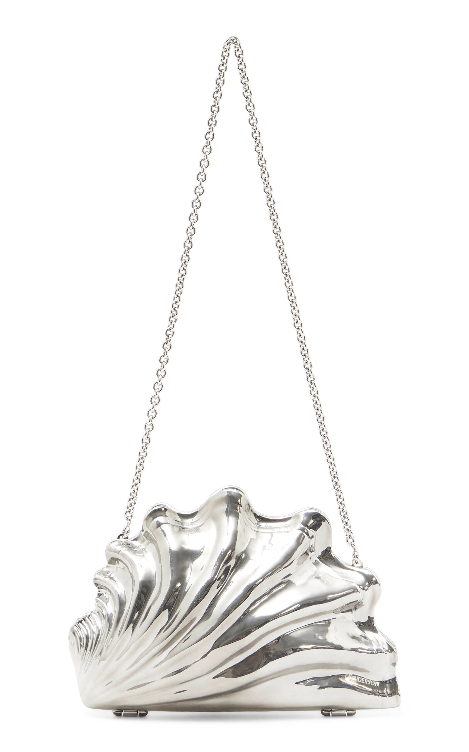 JW Anderson Shell Clutch - Silver - OS