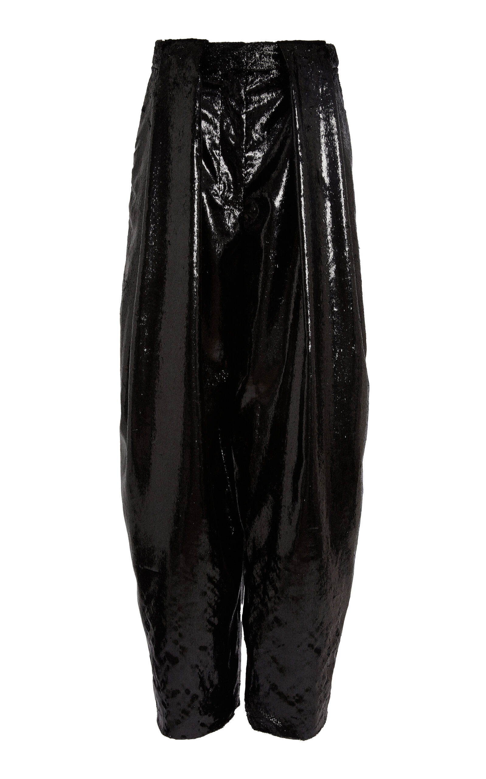 Stella Mccartney Velvet Balloon Pants In Black