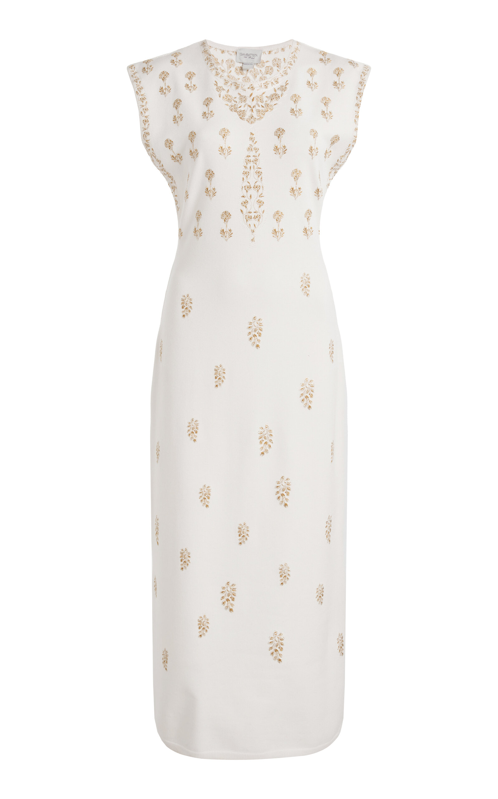 Giambattista Valli Knit Midi Dress In Ivory