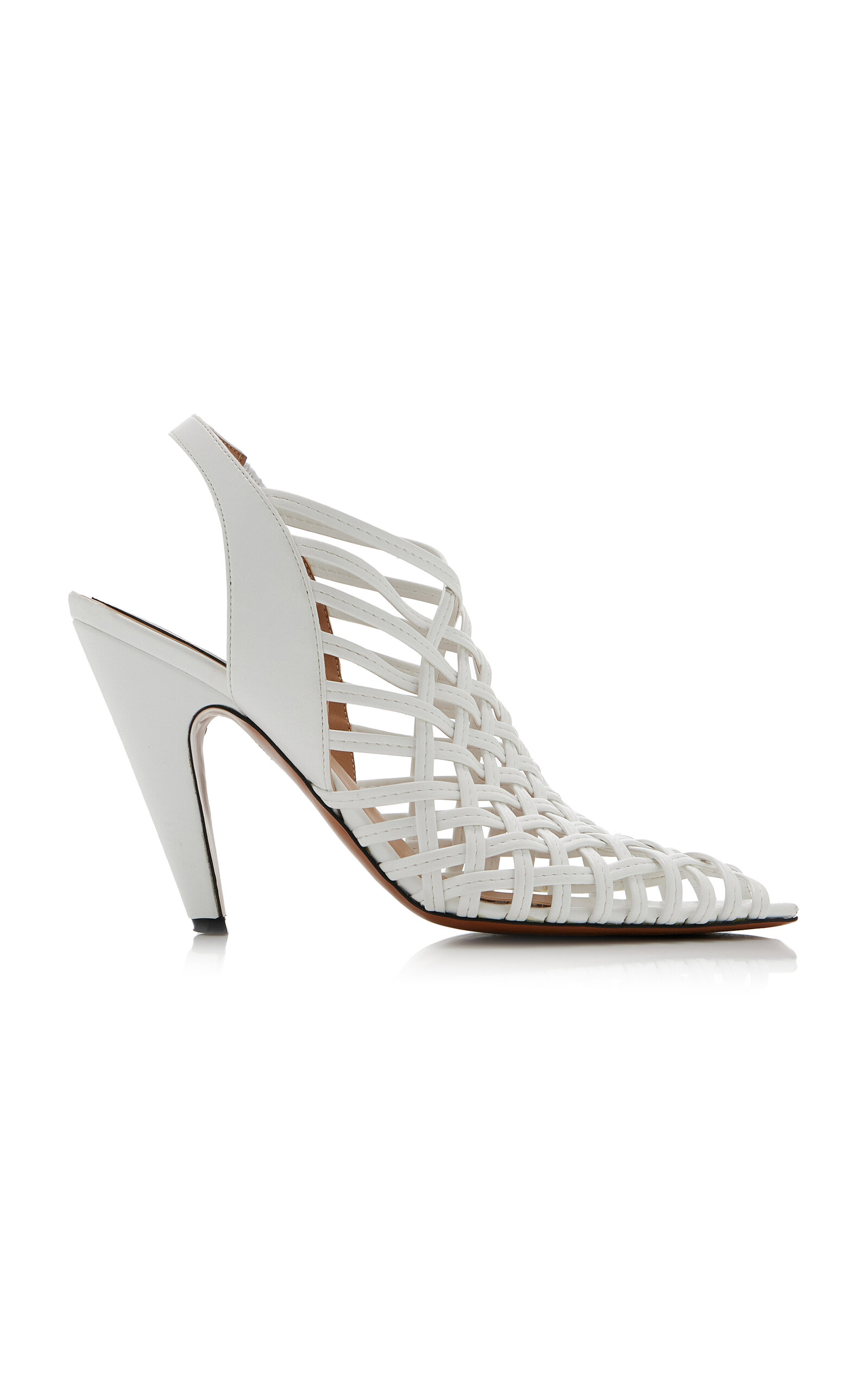 Spur Woven Vegan-Leather Pumps