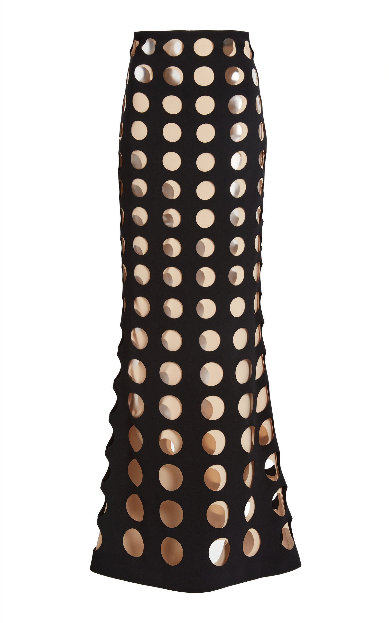 A.W.A.K.E. MODE Layered Hole Skirt - Black