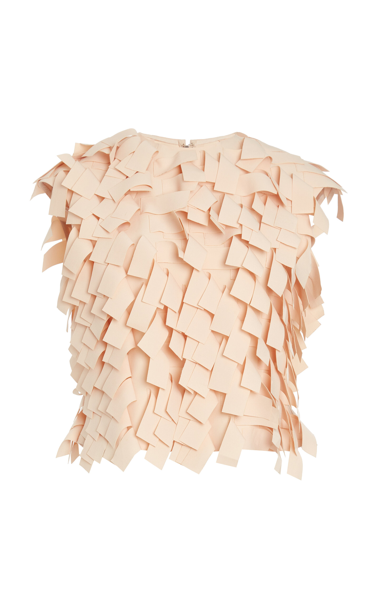 A.W.A.K.E. MODE Rectangle-Detailed Backless Top - Nude