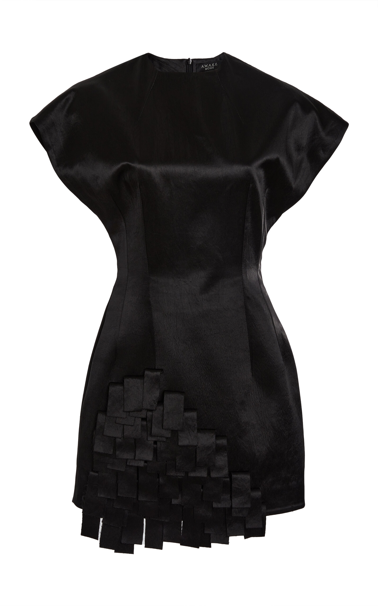 A.W.A.K.E. MODE Appliquéd Satin Blouse