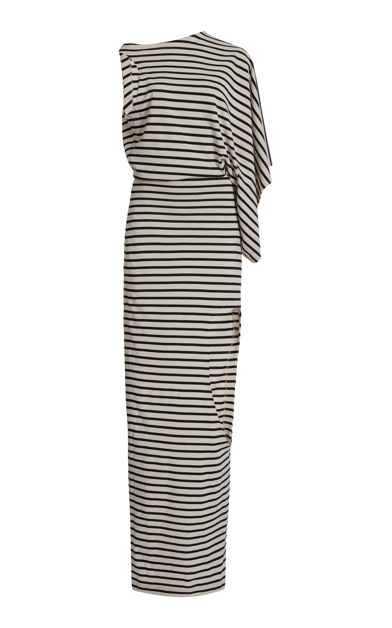 A.W.A.K.E. MODE Jersey Dress With Pencil Skirt - Stripe - XL