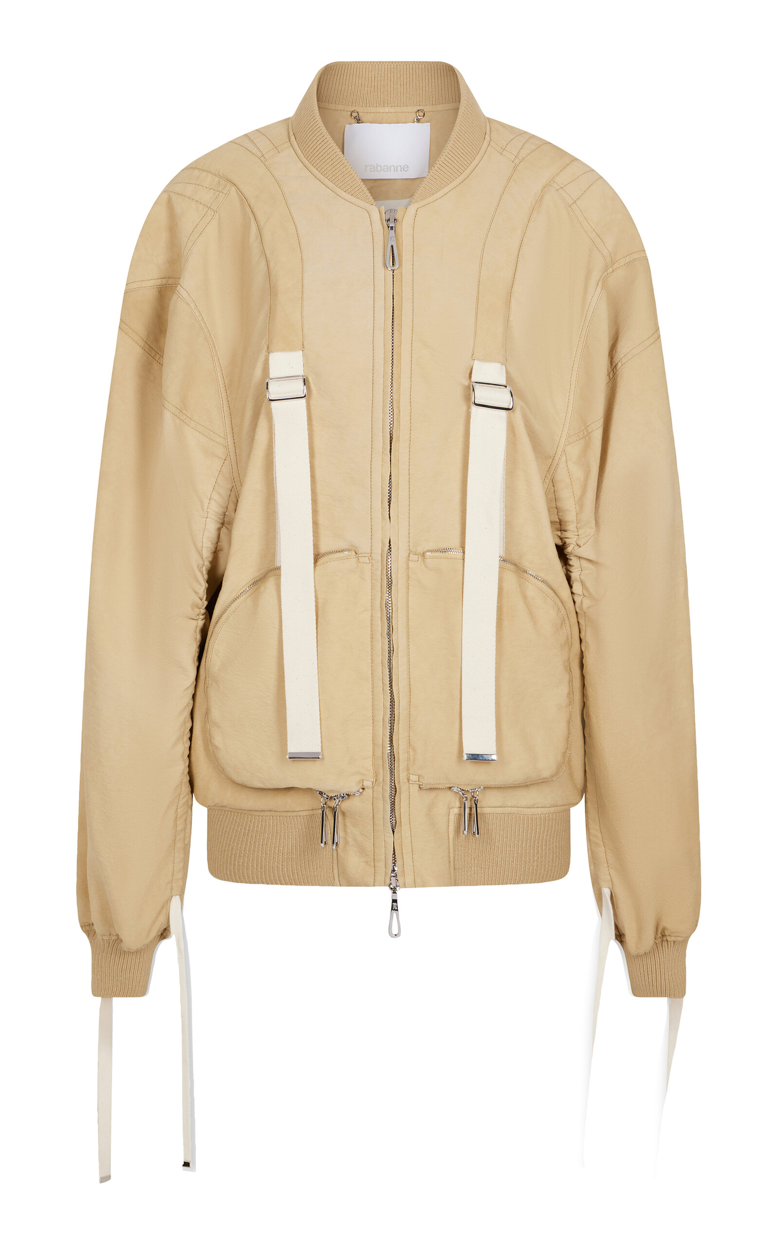 Rabanne Strap-Detailed Jacket - Neutral
