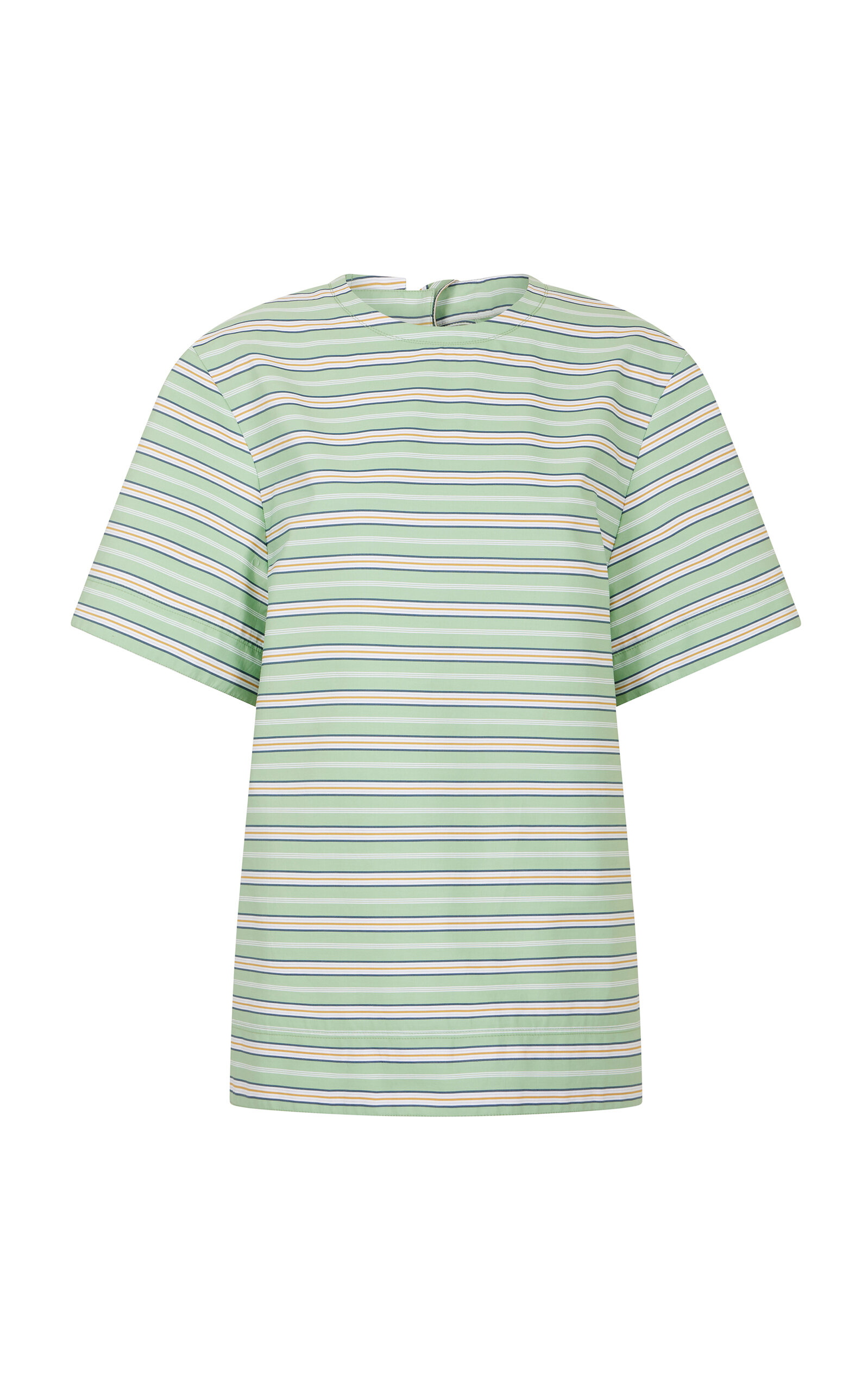 Rabanne Patterned Cotton Top - Green