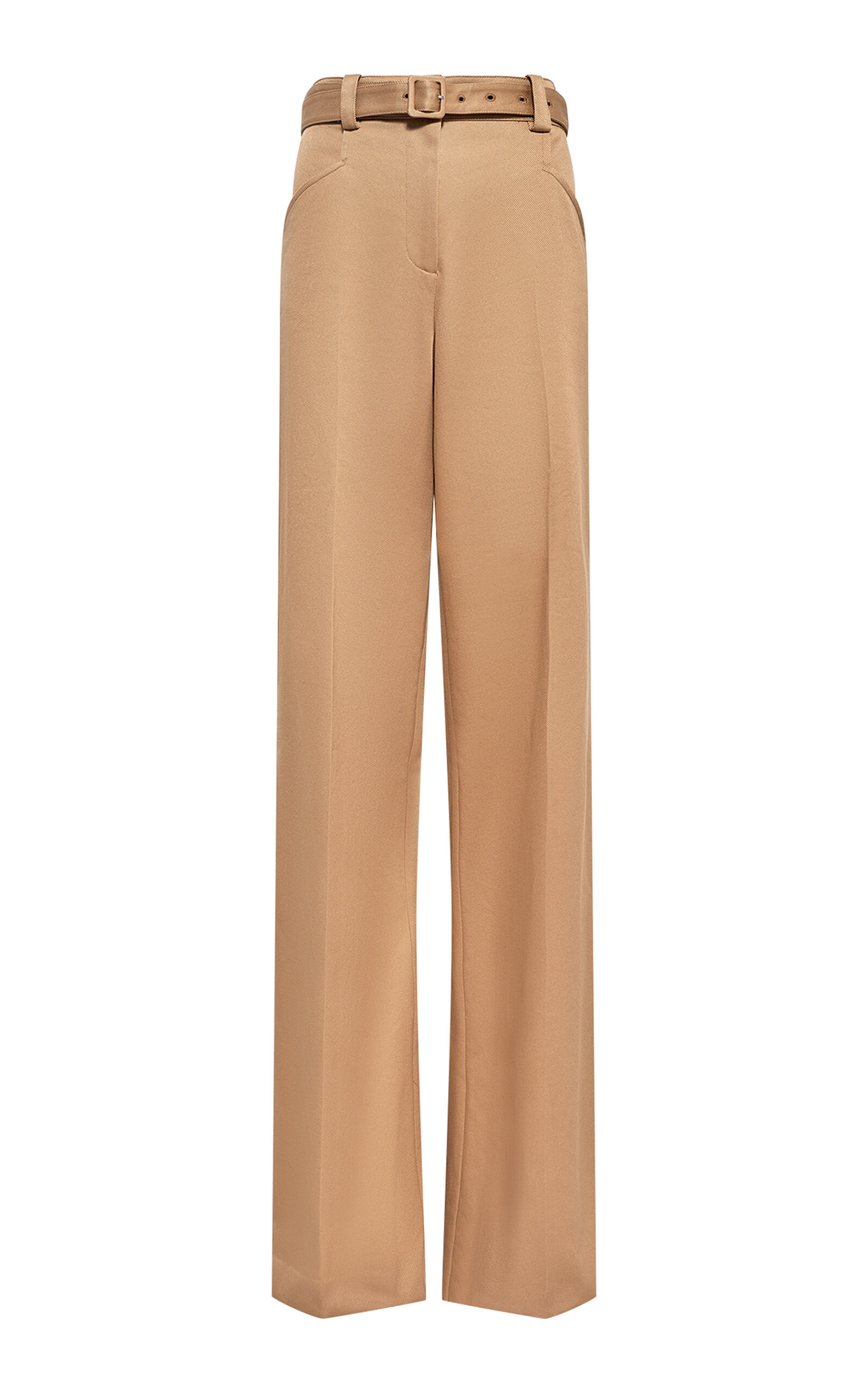 Norman High-Rise Cotton Straight-Leg Pants
