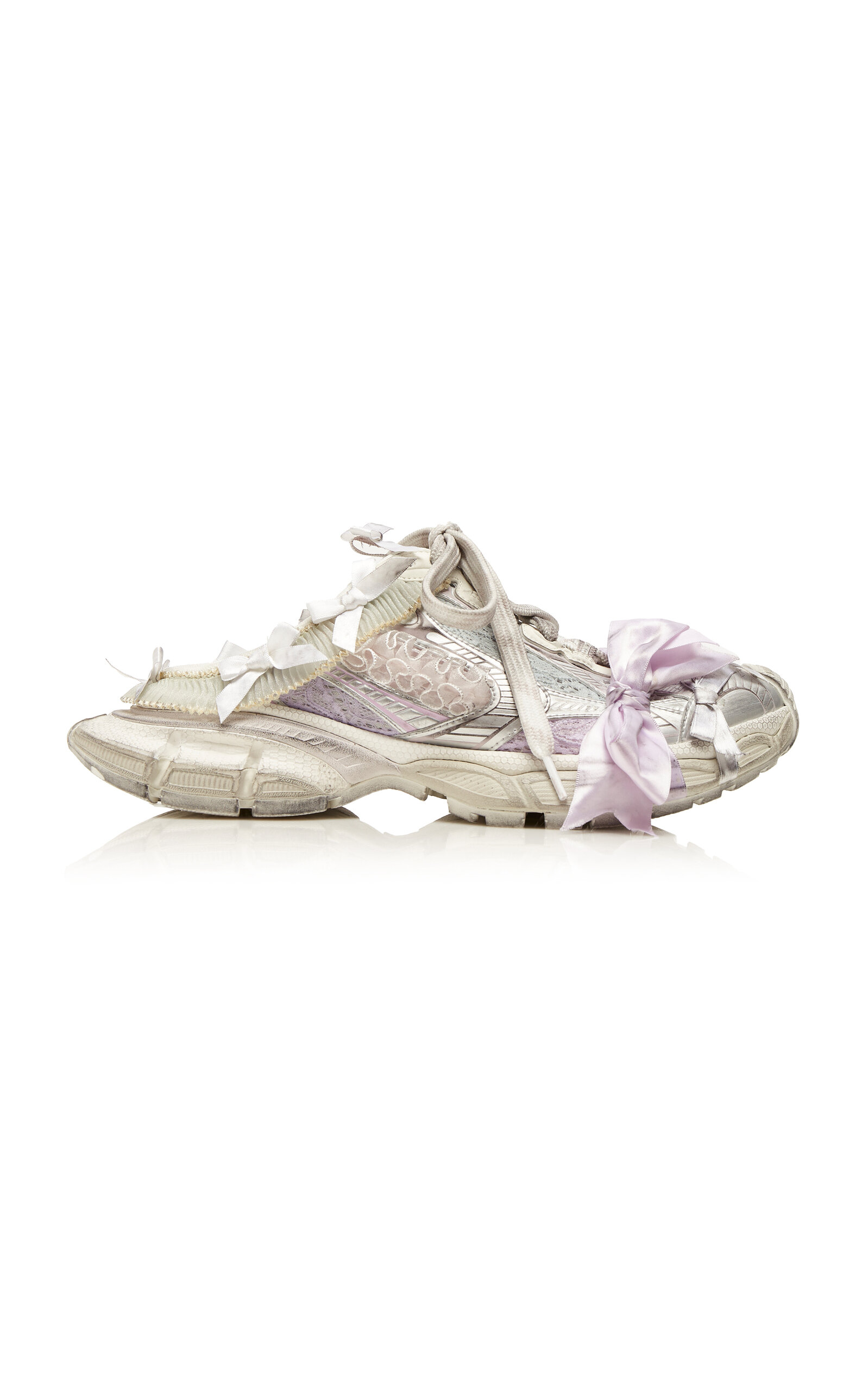 Balenciaga 3xl Lace Mules In Purple
