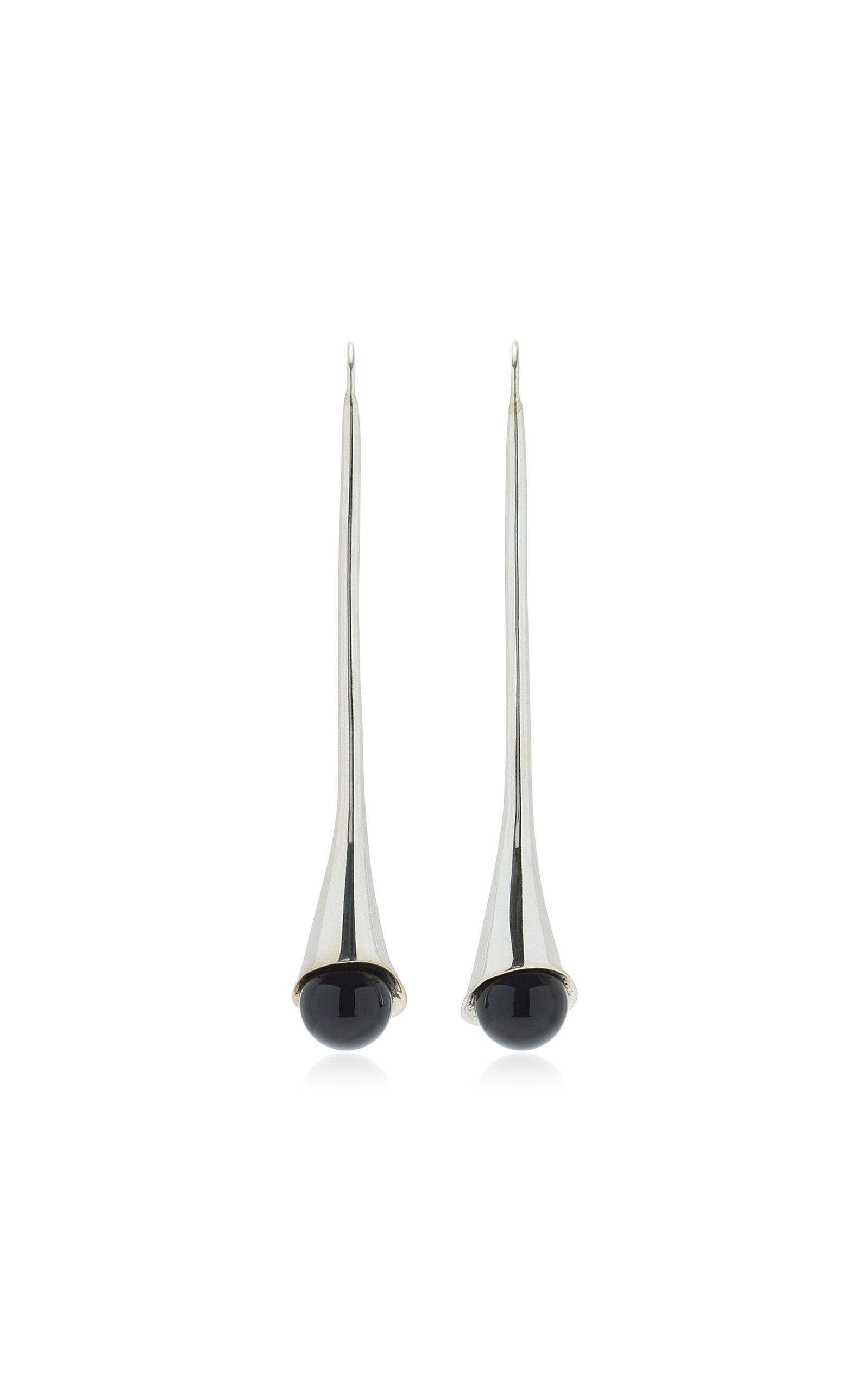 Sophie Buhai Vienna Onyx Earrings In Silver