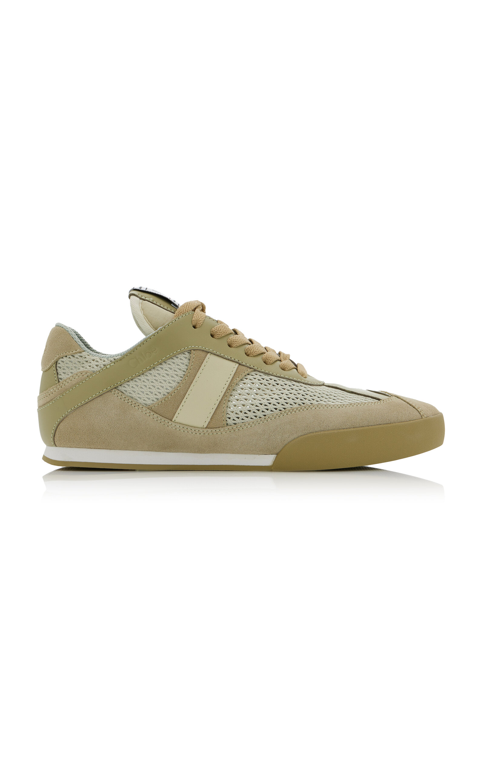 Chloé Kick Leather-Mesh Sneakers - Women's Shoes