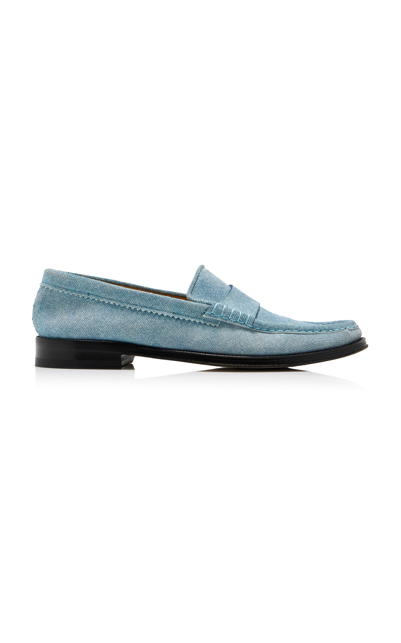Gabriela Hearst Seren Denim Loafers - Blue