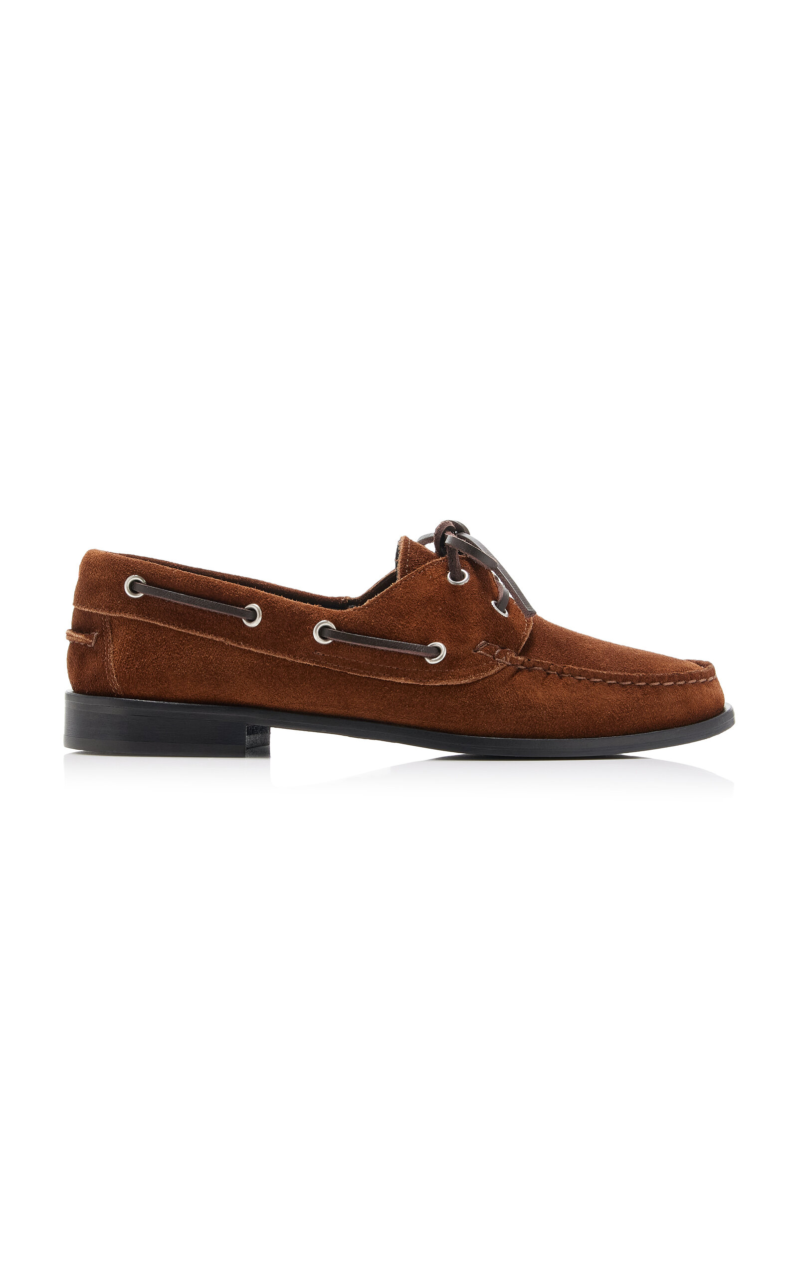Aeyde Harris Cow Suede Leather Tobacco Loafers Tobacco