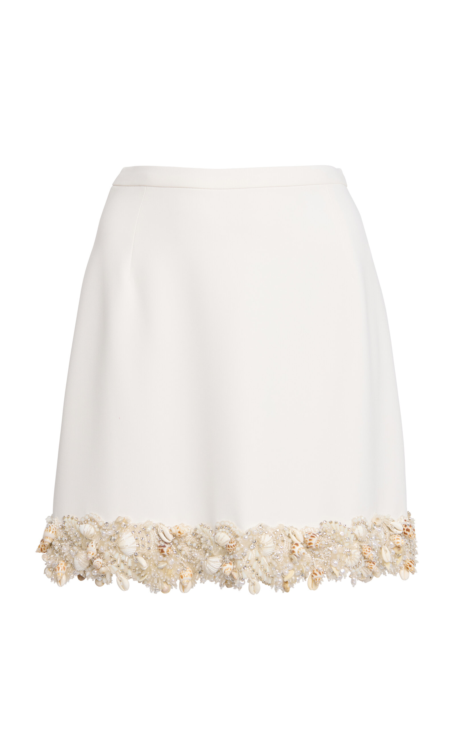 Zuhair Murad Embellished Mini Skirt - White