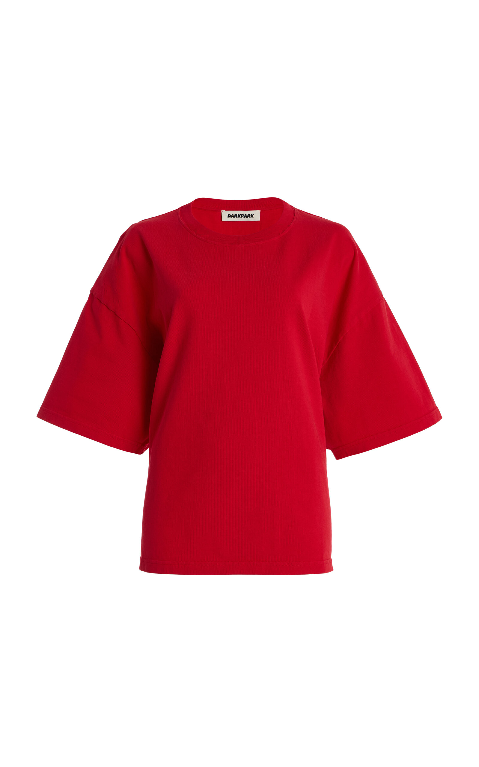 Darkpark Doyle Draped Cotton T-shirt