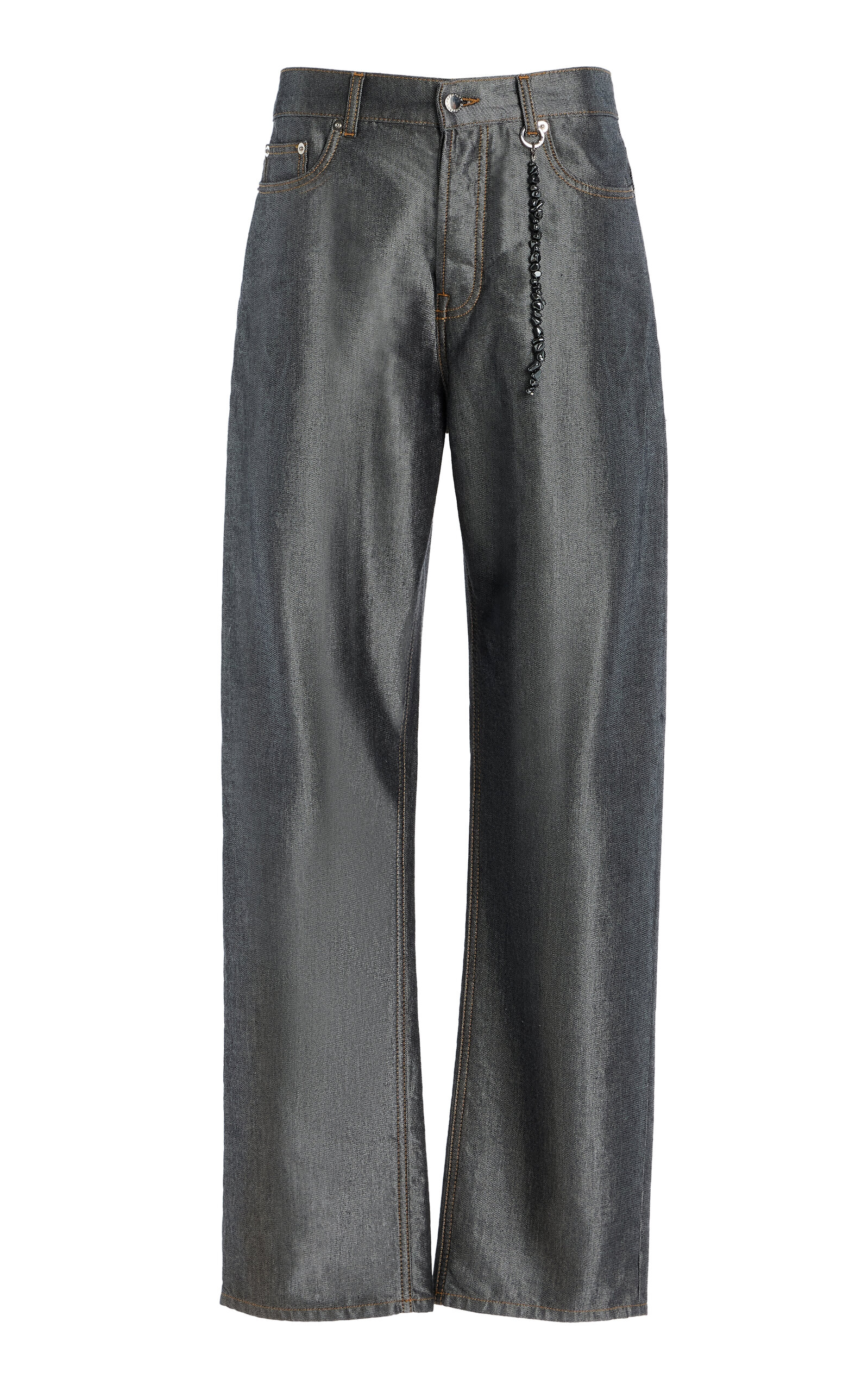 Darkpark Gale Metallic Straight-leg Jeans
