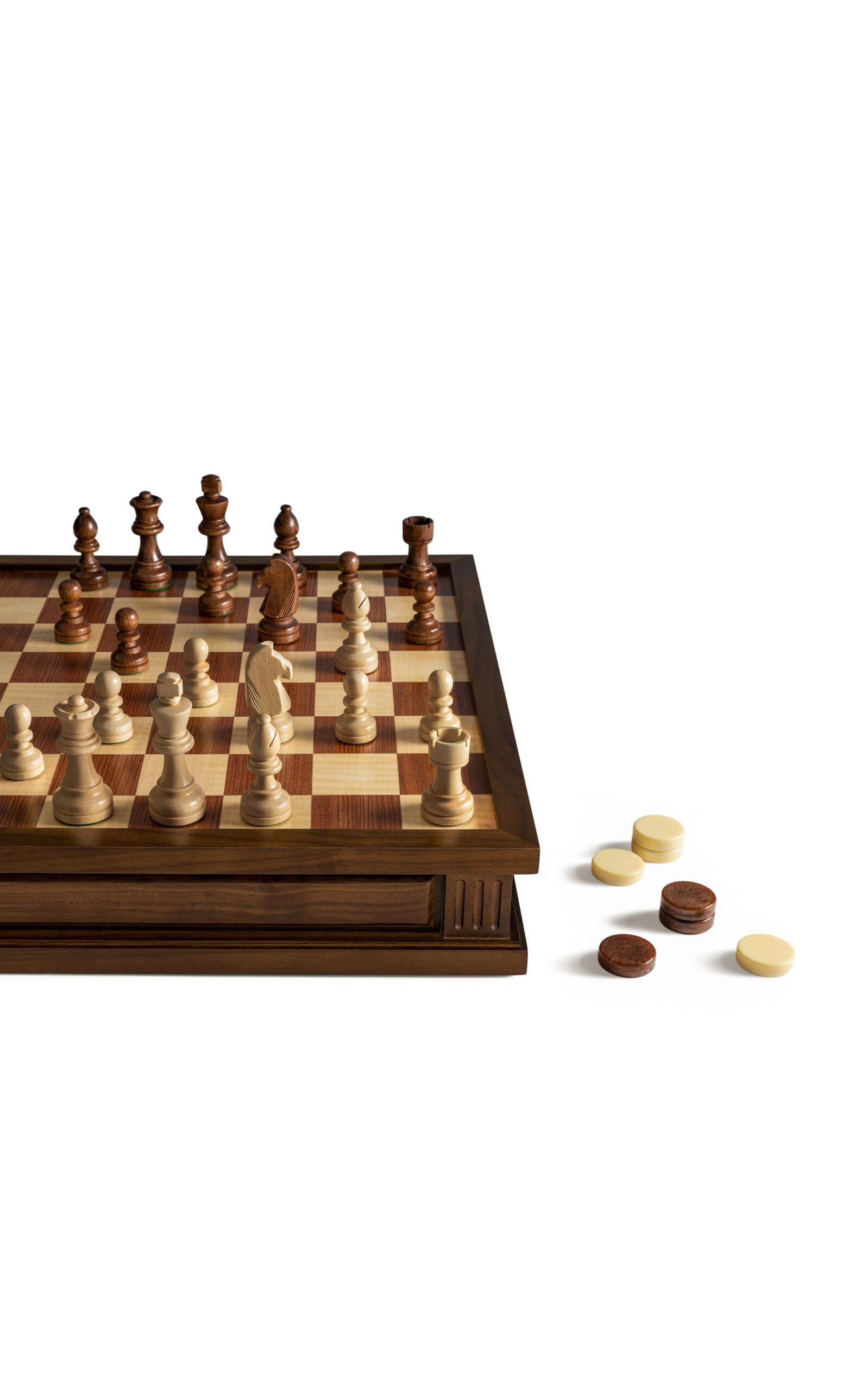 Ws Game Company Chess 7-1 Heirloom Edition In Brown