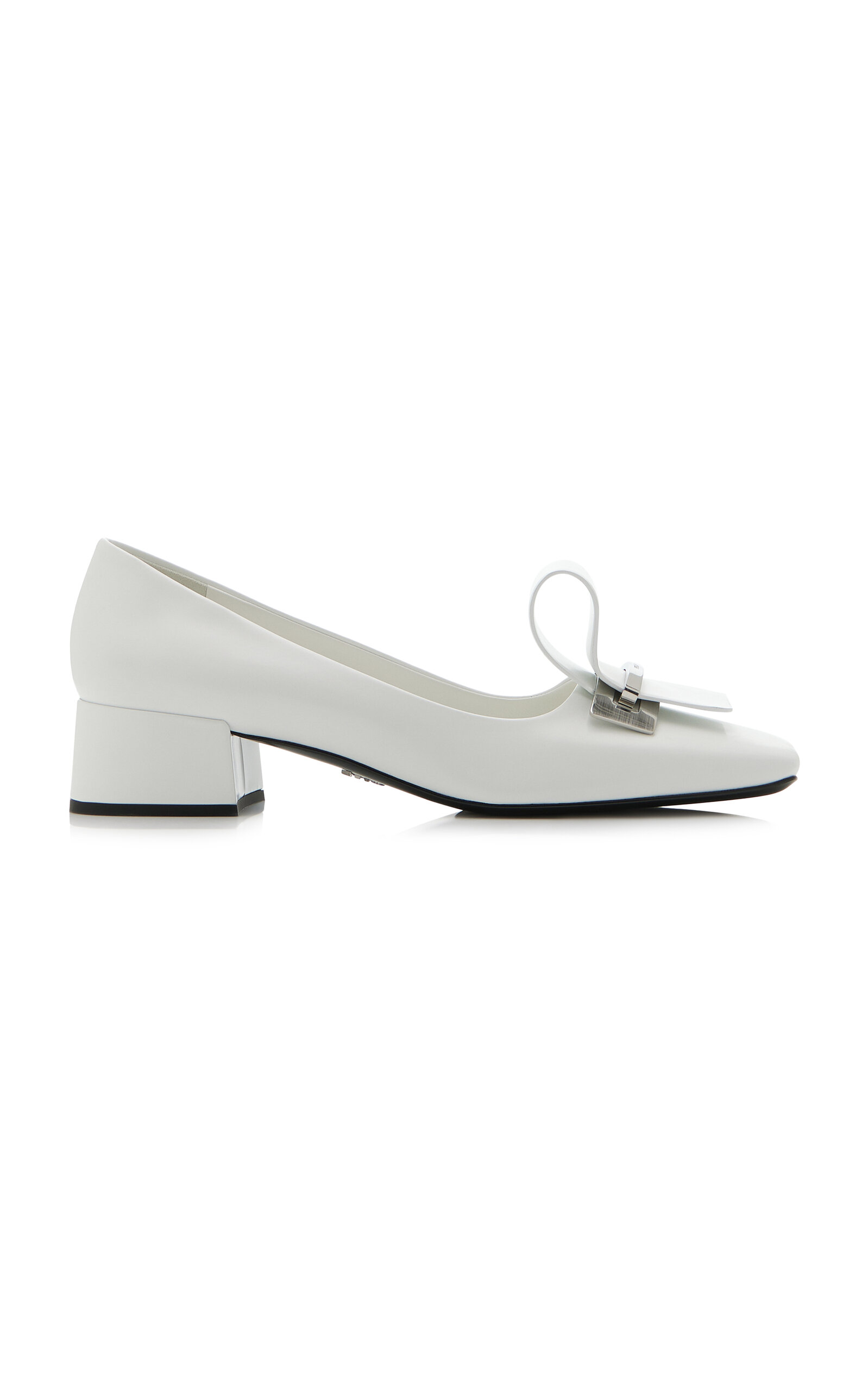 Shop Prada Leather Pumps