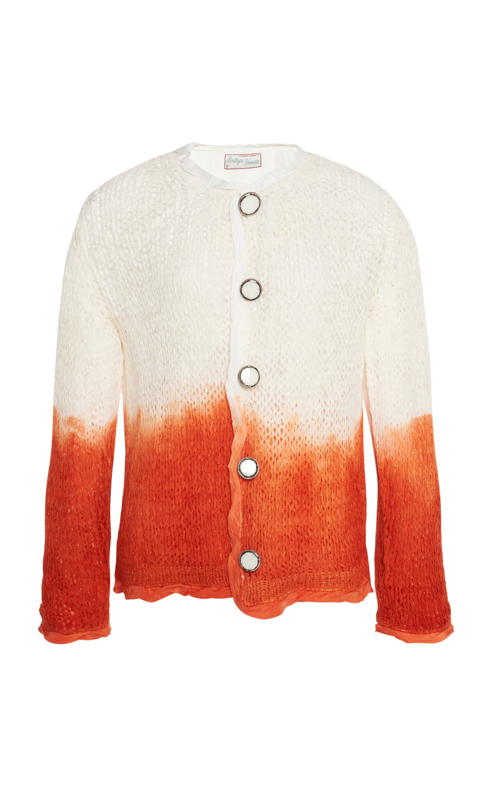 Bottega Veneta Lightweight Wool Silk Overdye Knit Cardigan
