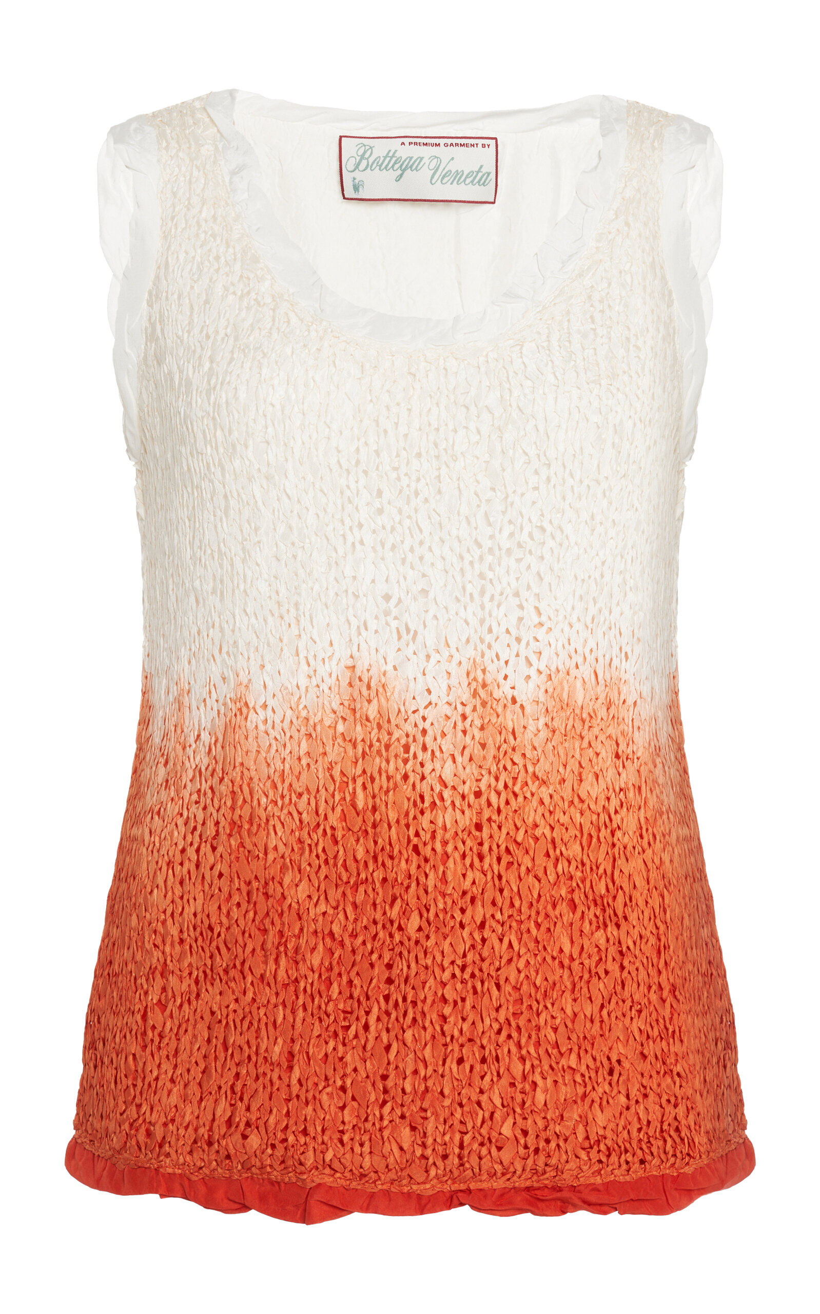 Bottega Veneta Lightweight Wool Silk Overdye Knit Tank Top